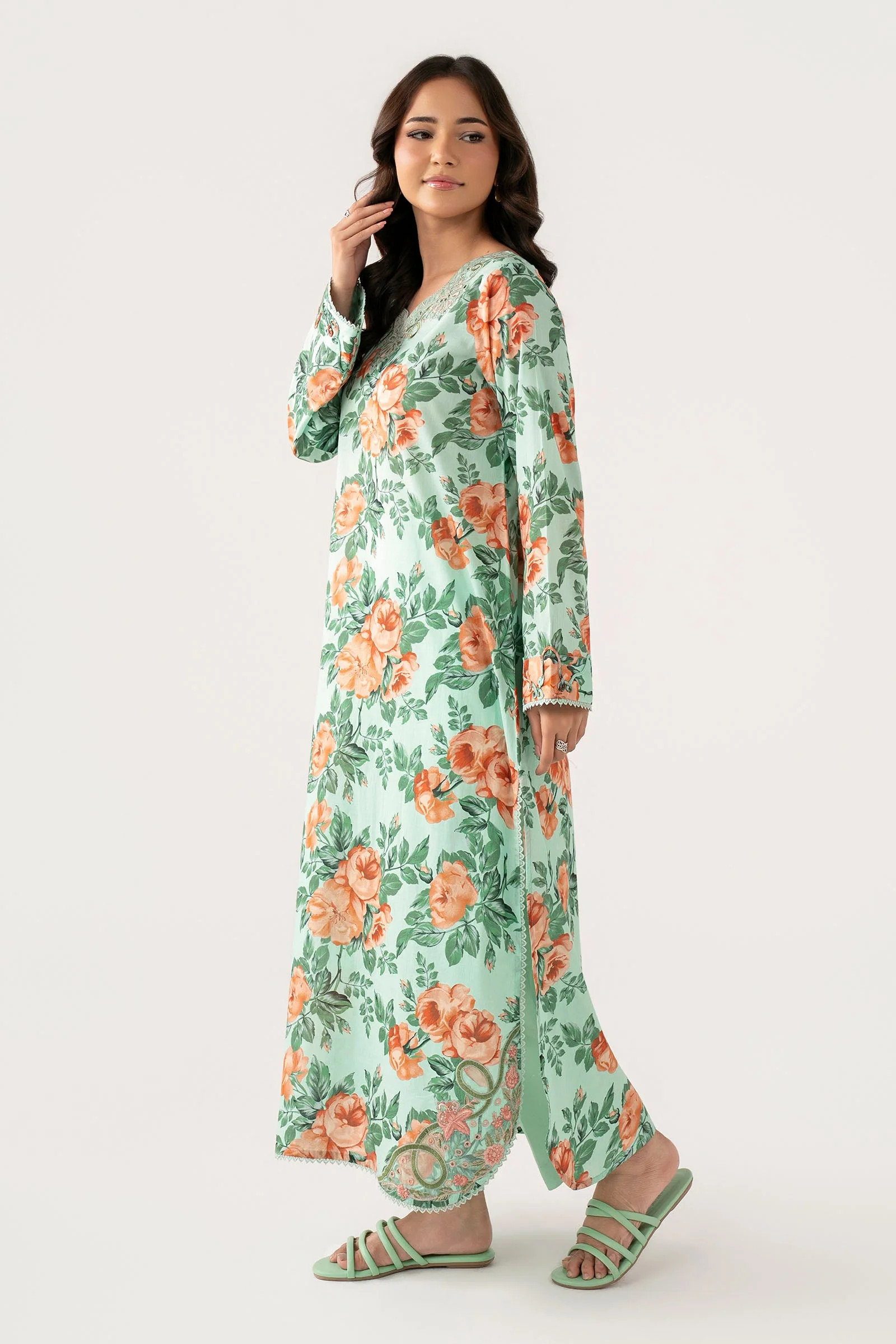 Embroidered Lawn Shirt - Image 5