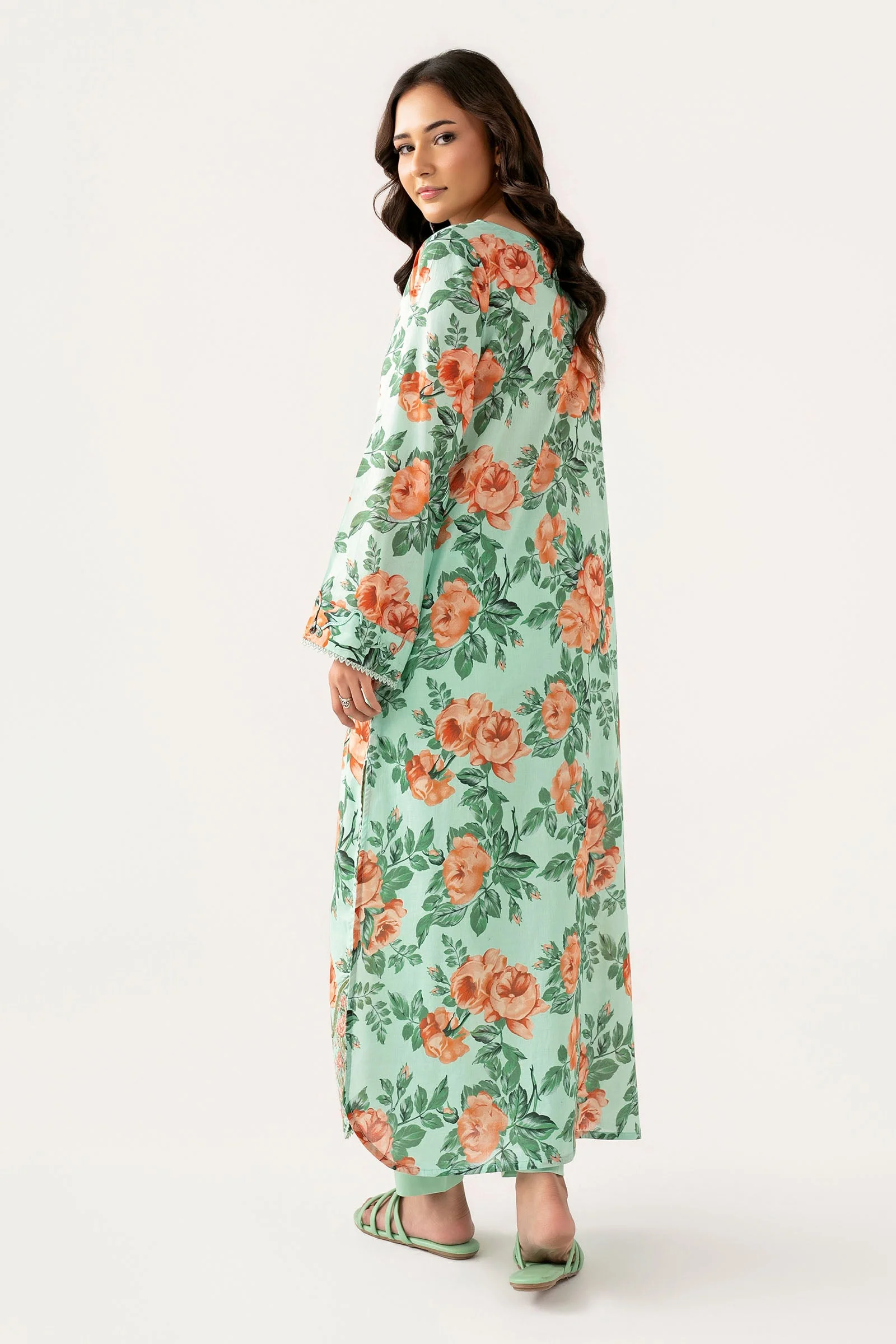 Embroidered Lawn Shirt - Image 7