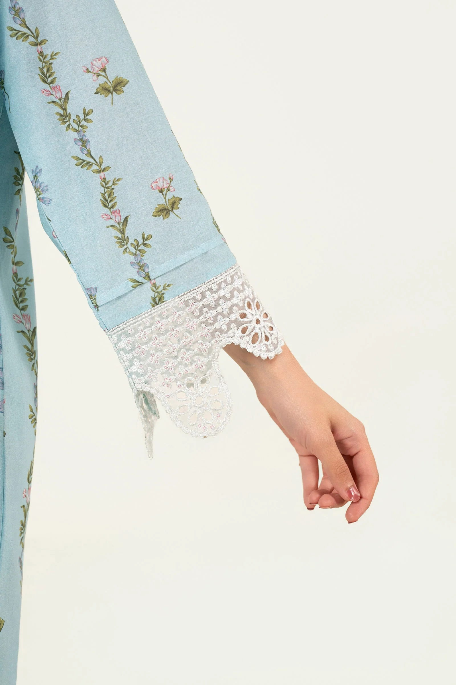 Embroidered Lawn Shirt - Image 5