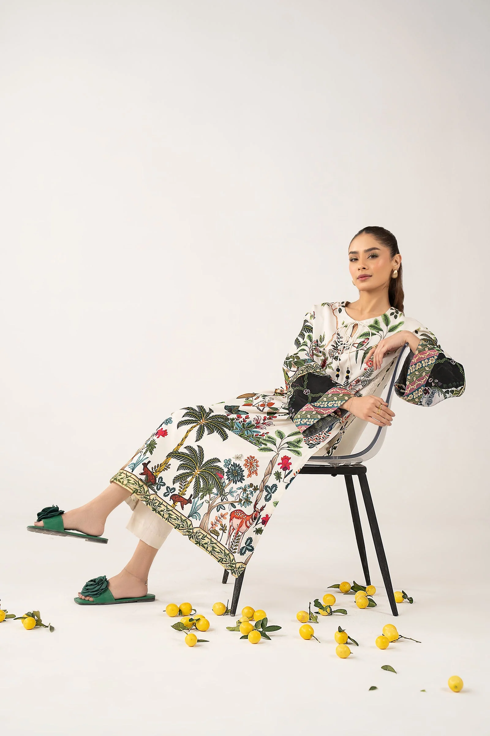 Embroidered Arabic Lawn Shirt - Image 5