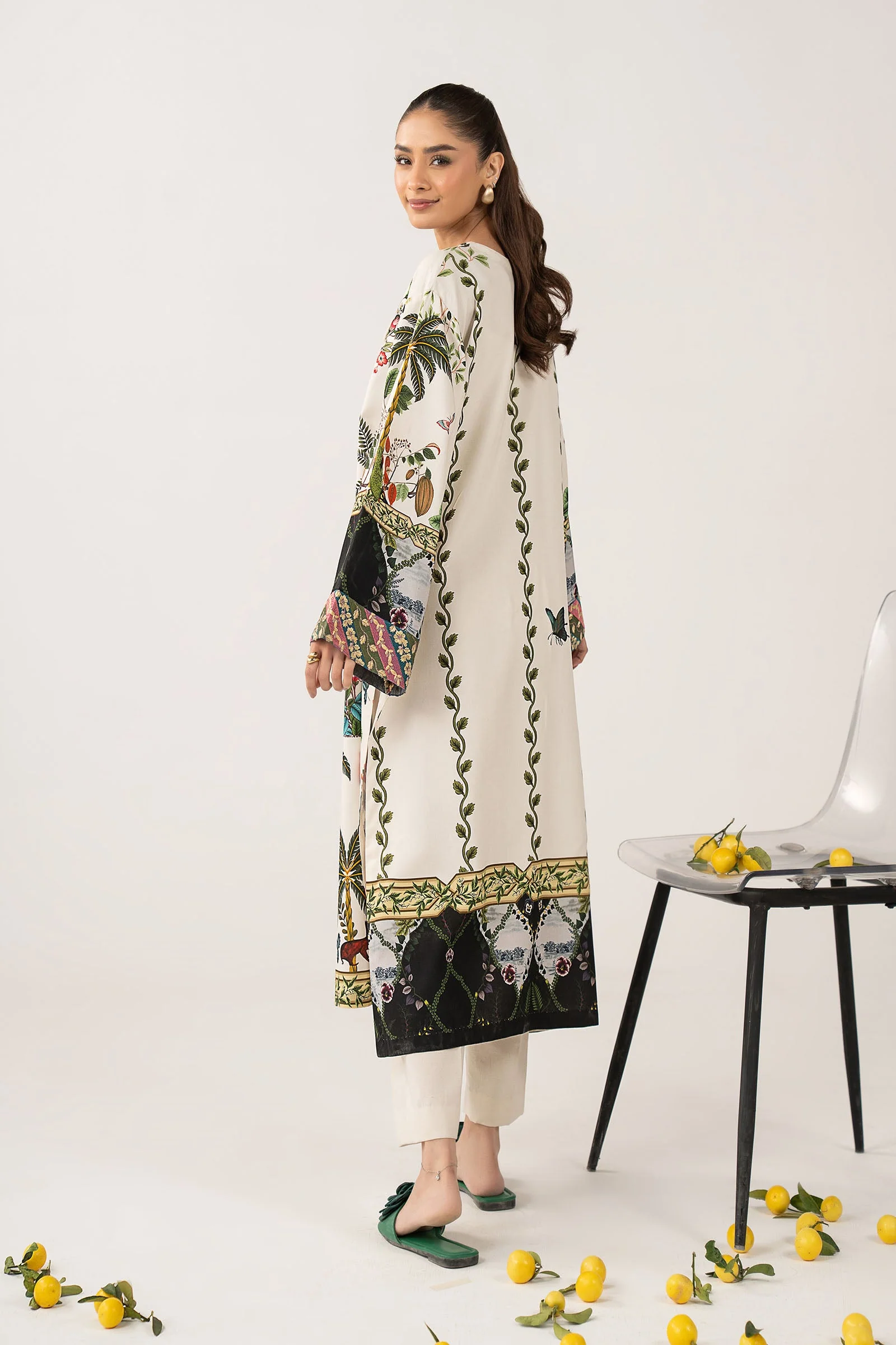 Embroidered Arabic Lawn Shirt - Image 6