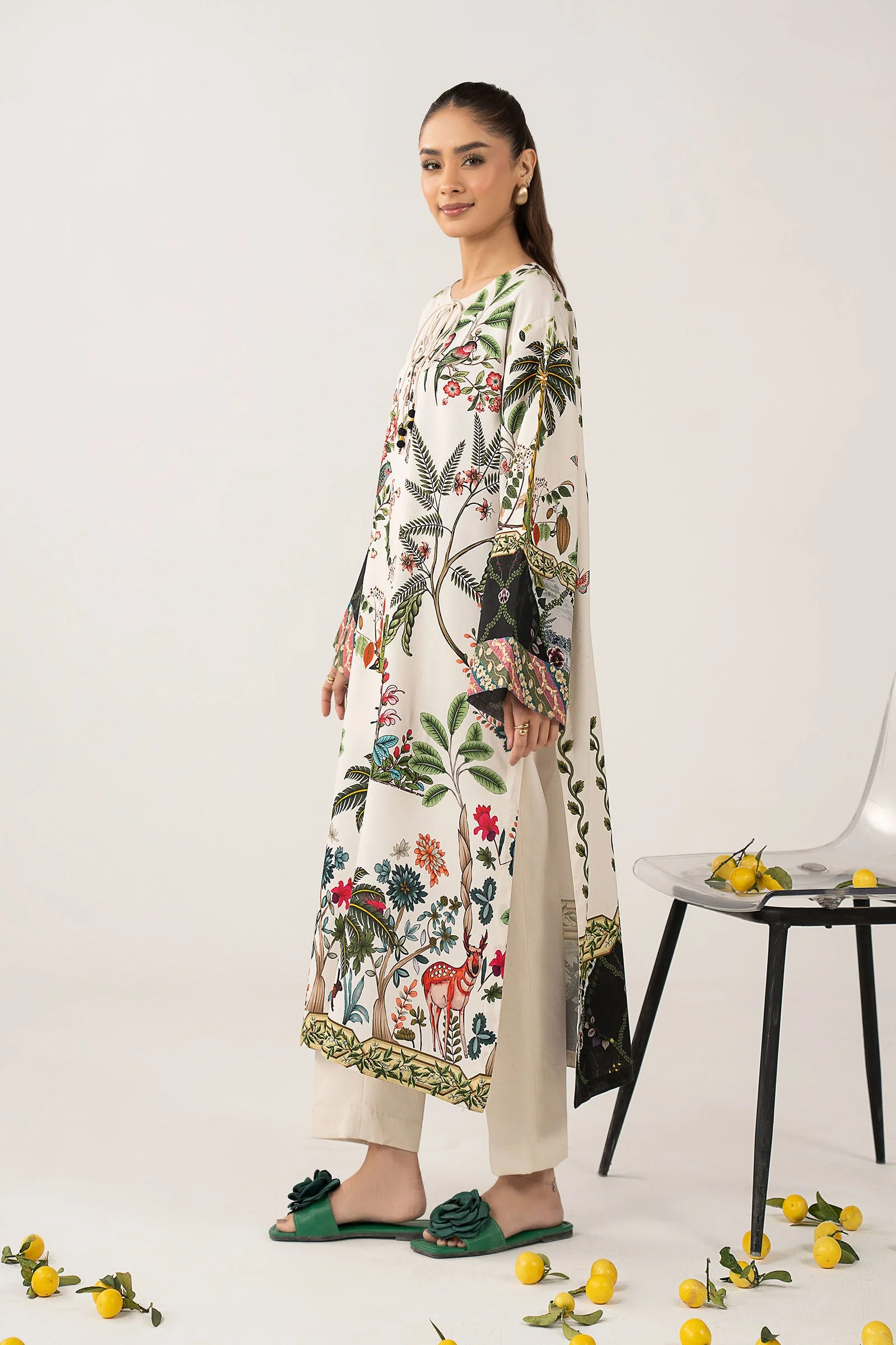Embroidered Arabic Lawn Shirt - Image 7