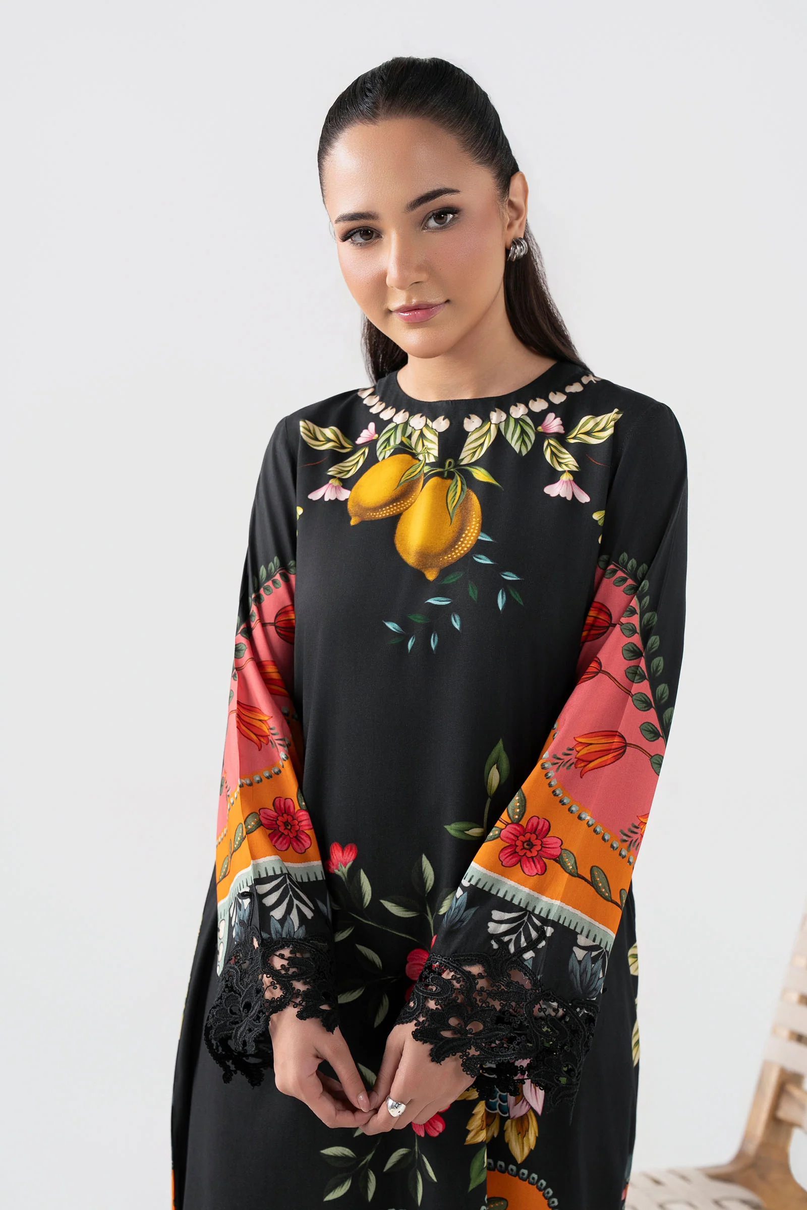 Embroidered Arabic Lawn Shirt - Image 2
