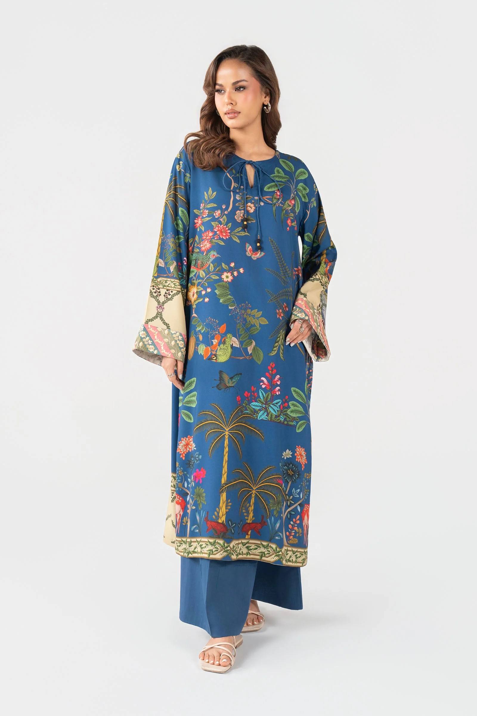 Embroidered Arabic Lawn Shirt