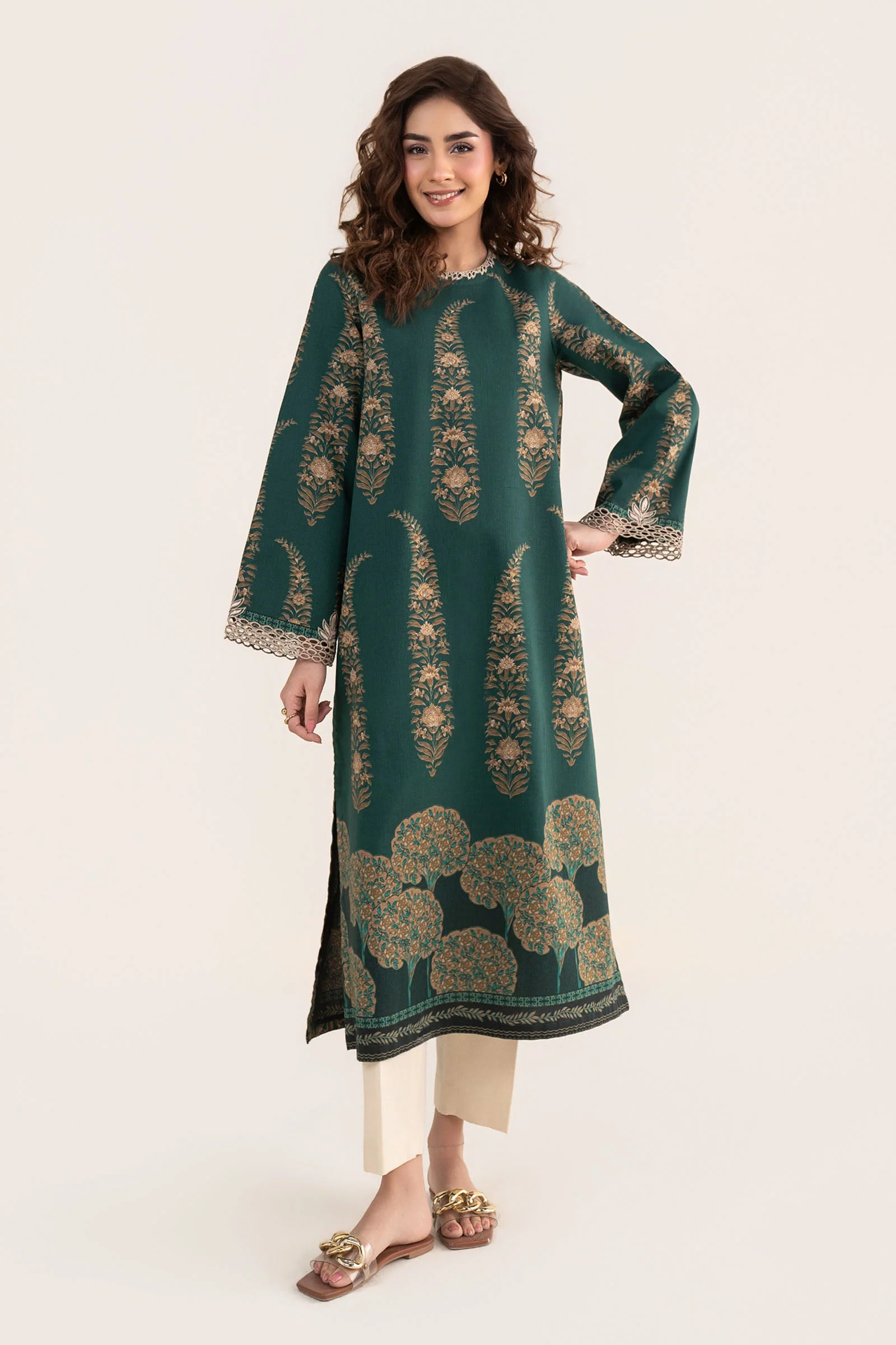 Embroidered Lawn Shirt - Image 2