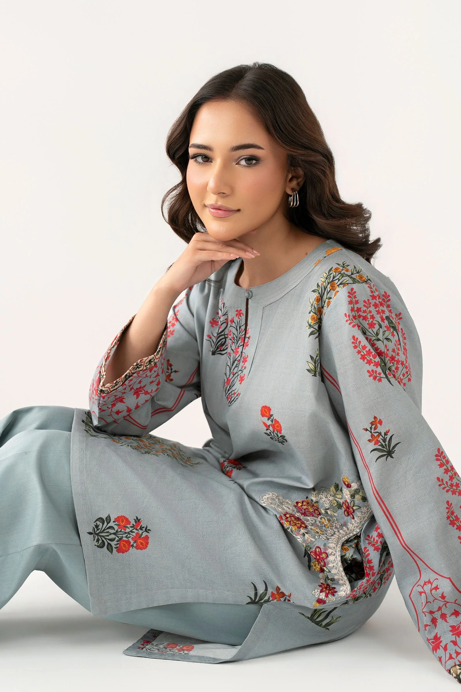 Embroidered Dobby Viscose Shirt - Image 3