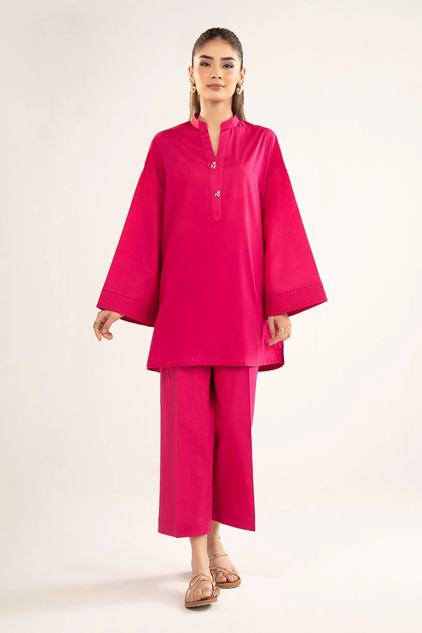 2 Pc Dyed Lawn Suit - Image 2