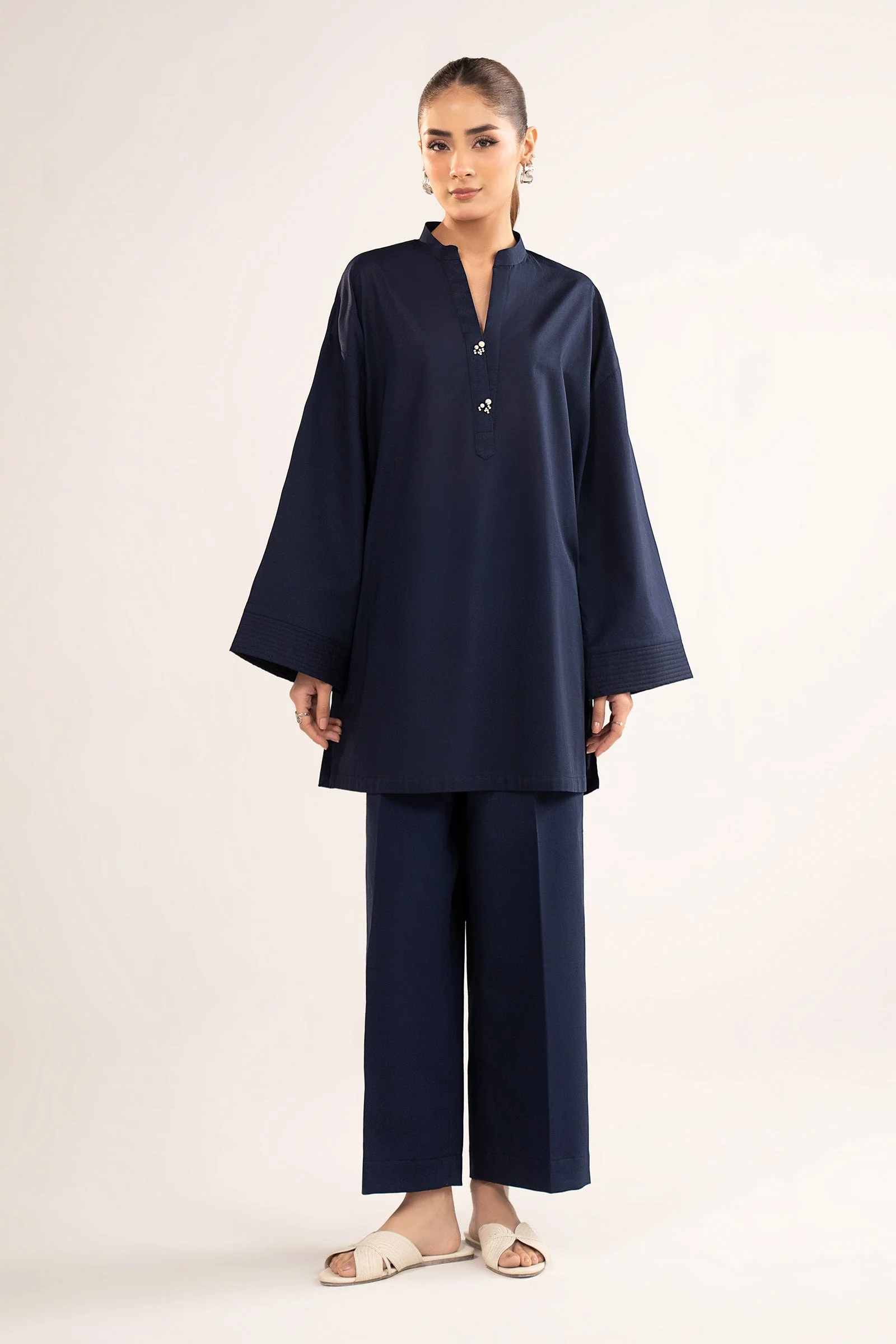 2 Pc Dyed Lawn Suit - Image 2