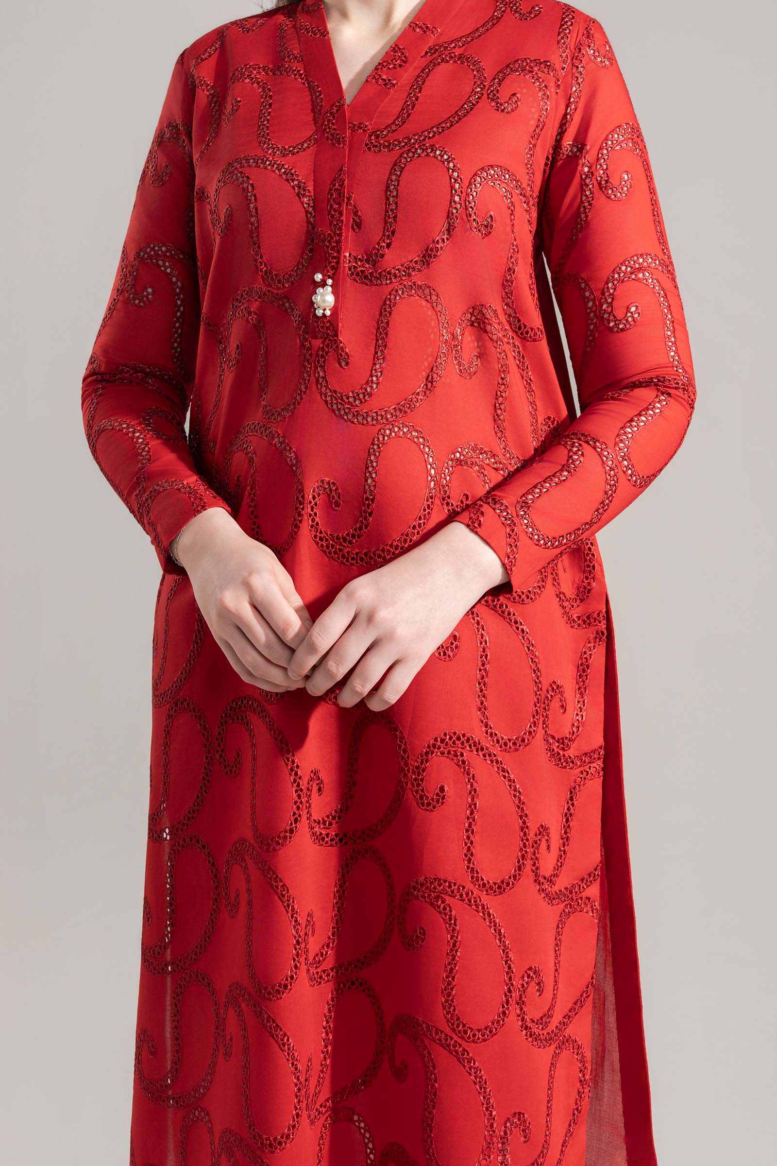2 Pc Embroidered Lawn Suit - Image 4