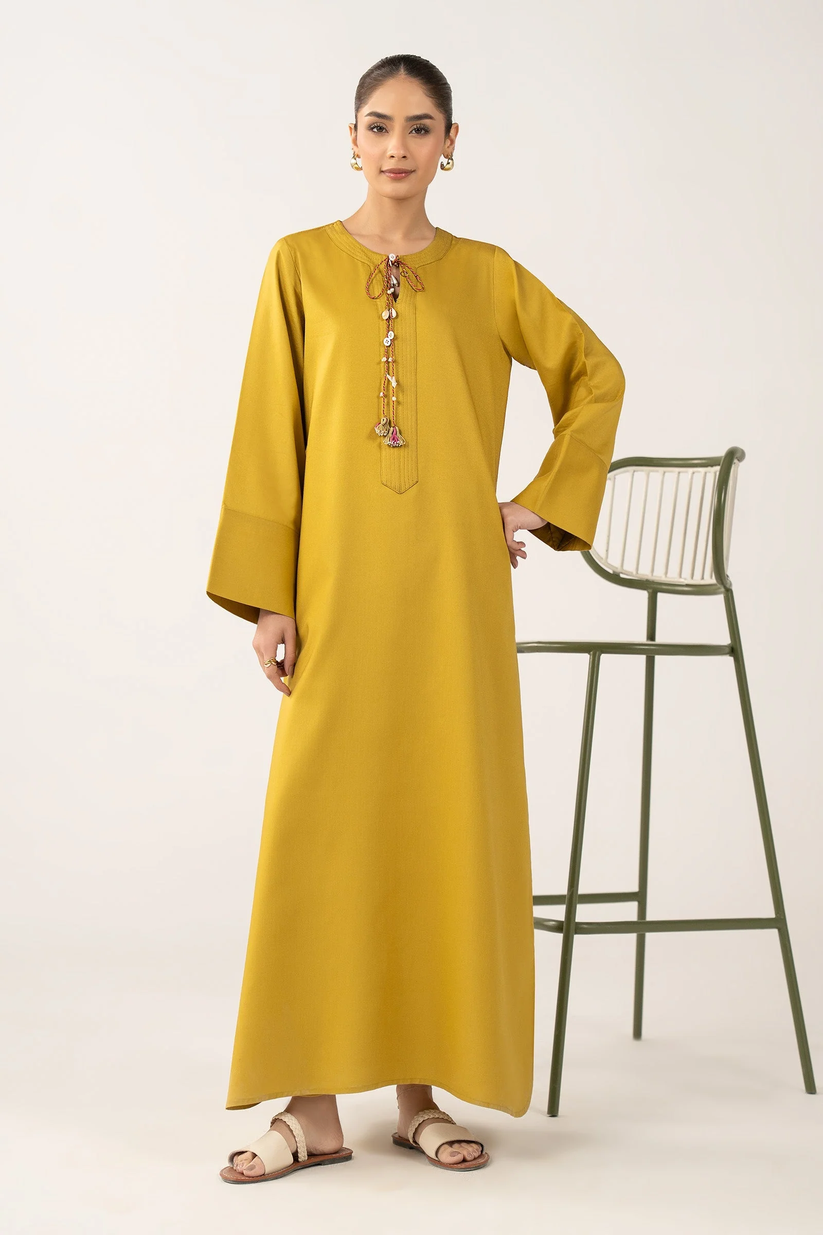 2 Pc Dyed Arabic Lawn Suit - Image 2