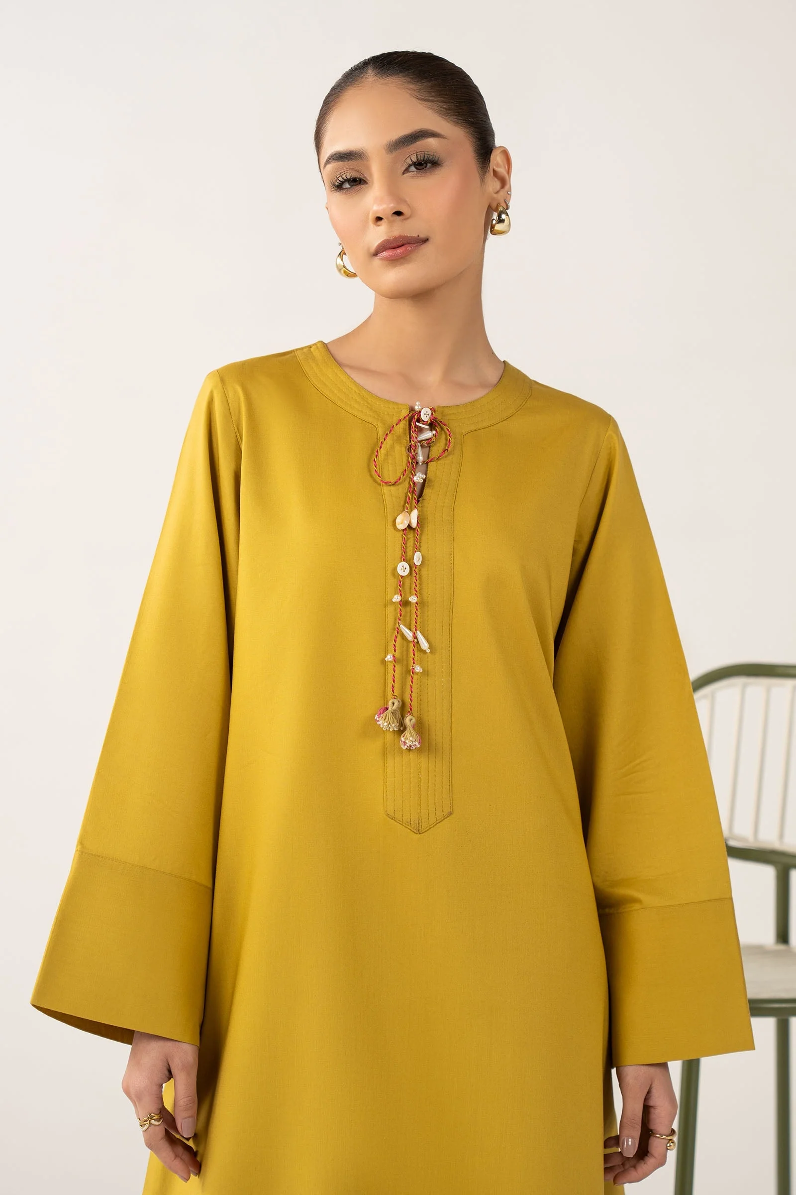2 Pc Dyed Arabic Lawn Suit - Image 3