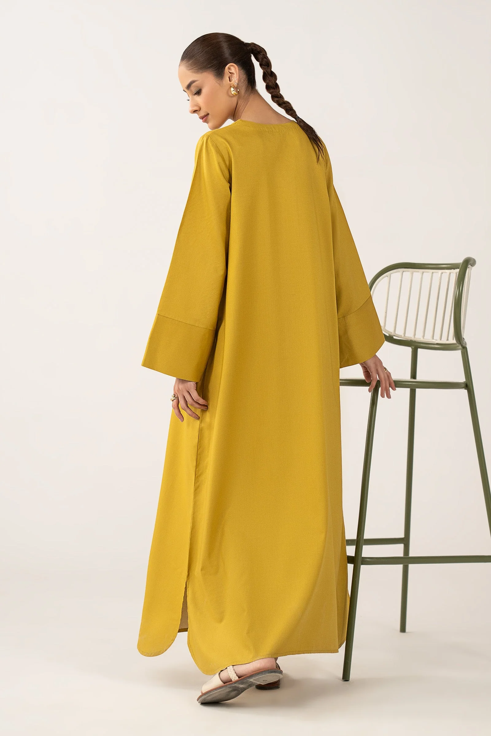 2 Pc Dyed Arabic Lawn Suit - Image 5