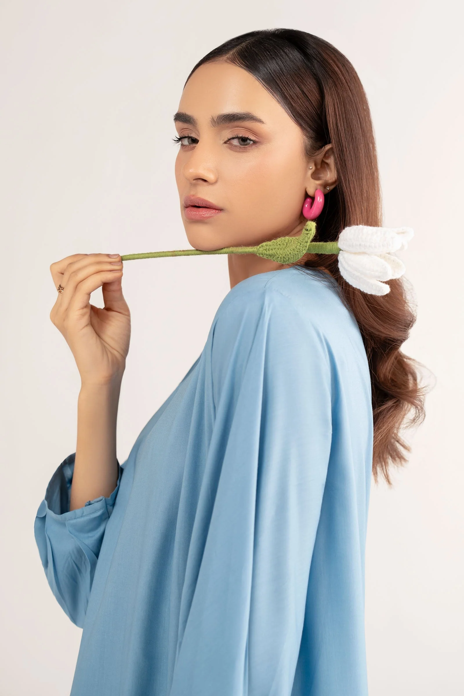 2 Pc Dyed Arabic Lawn Suit - Image 5