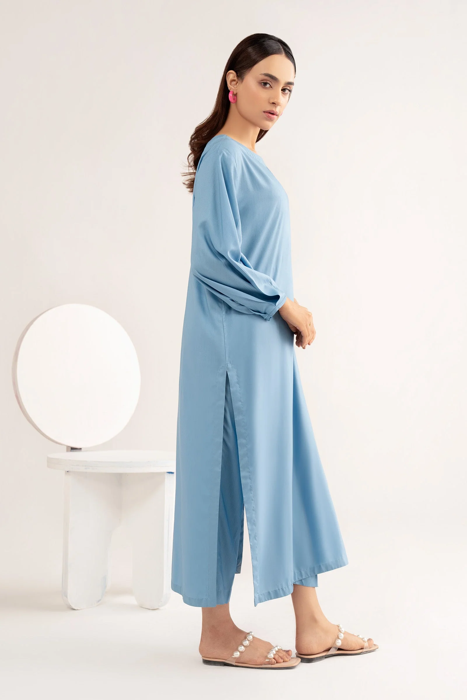 2 Pc Dyed Arabic Lawn Suit - Image 6