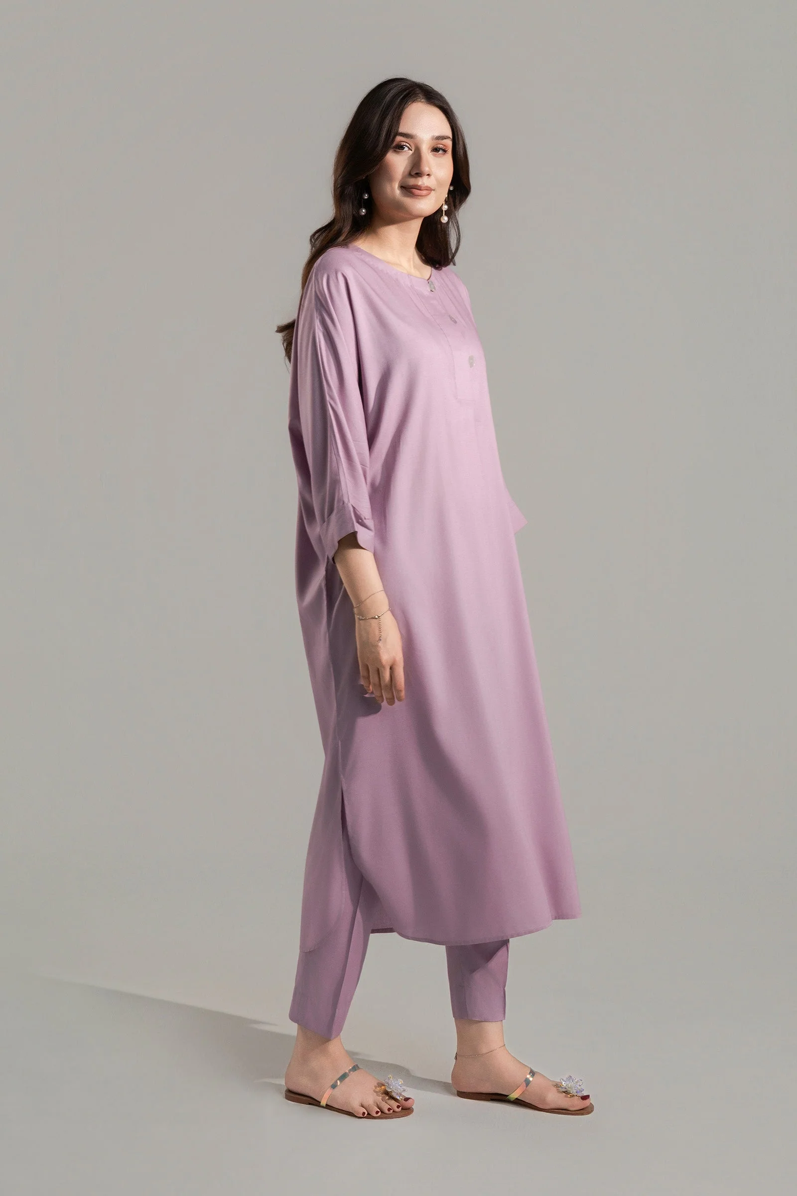 2 Pc Dyed Arabic Lawn Suit - Image 4