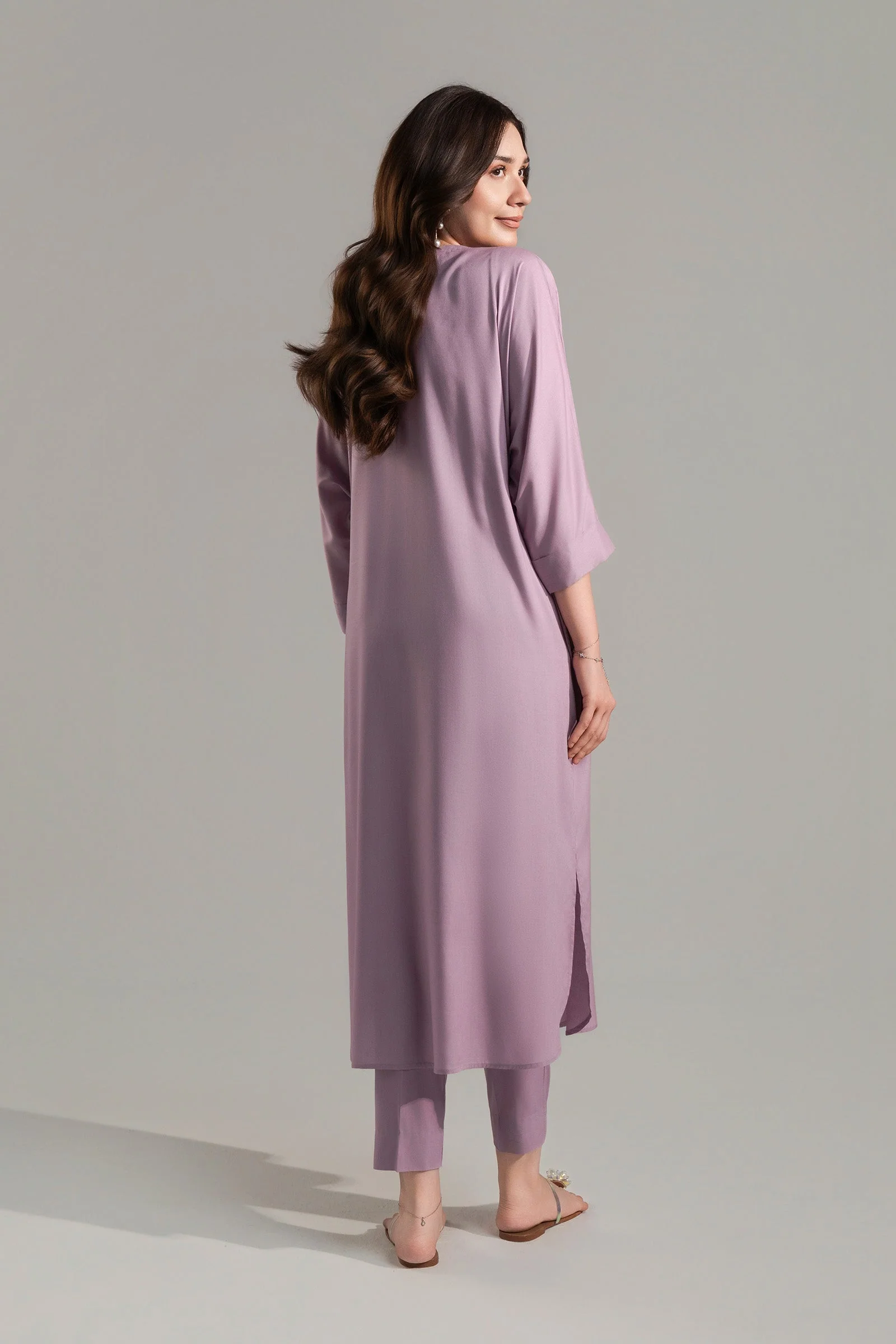2 Pc Dyed Arabic Lawn Suit - Image 5