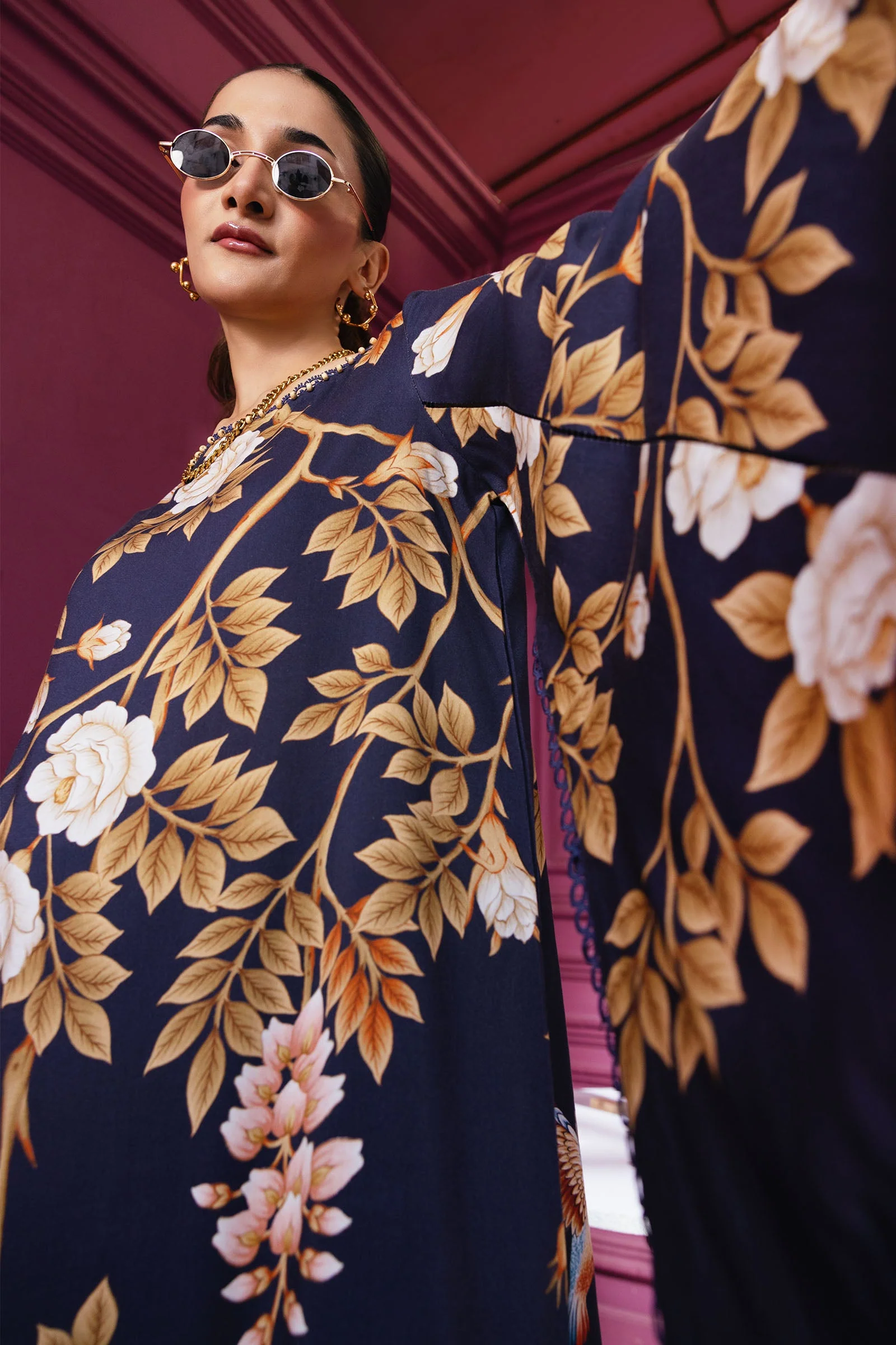 3 Pc Unstitched Printed Linen Suit - Image 4
