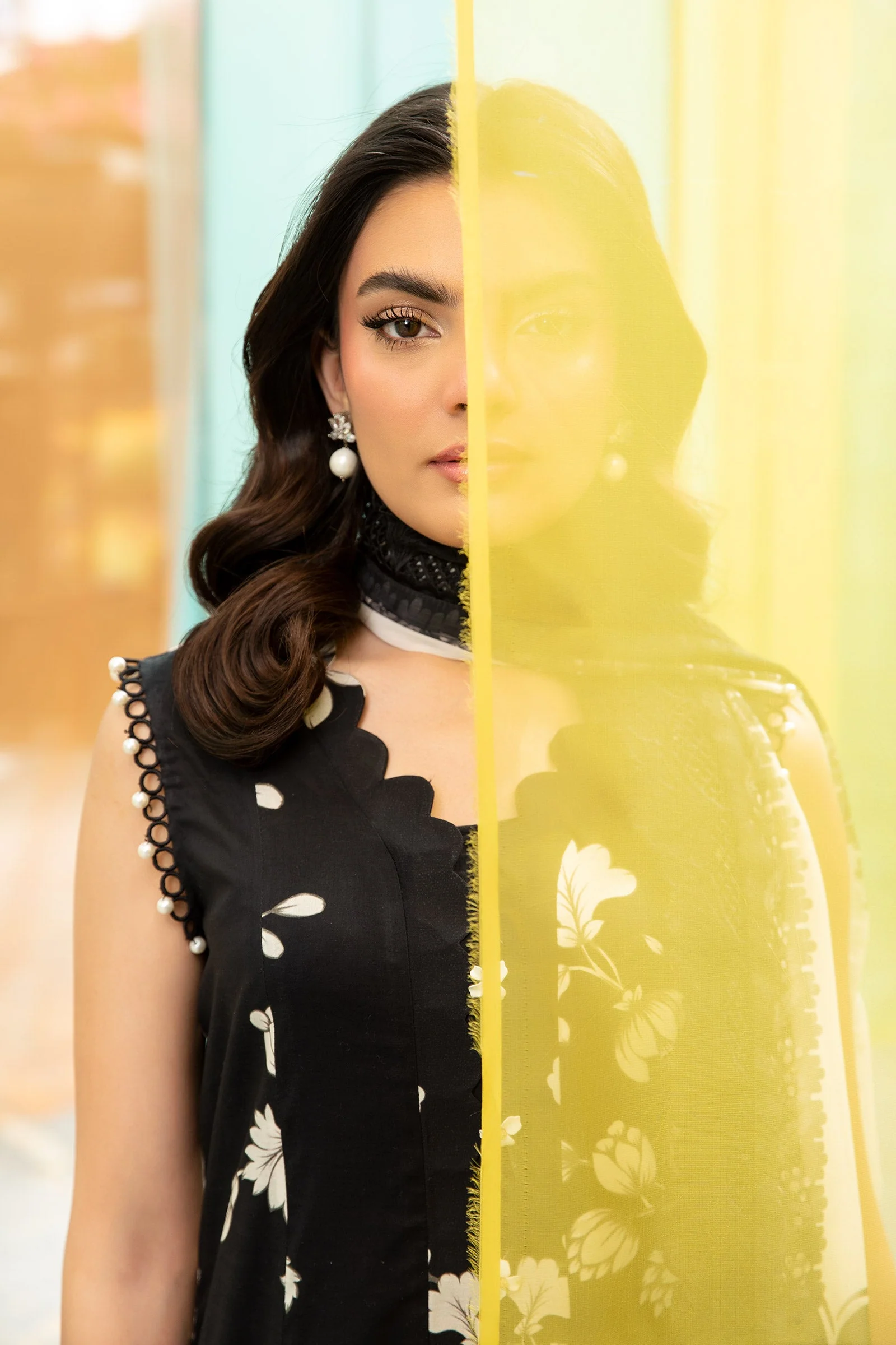 3 Pc Unstitched Embroidered Lawn Suit | MB-CUS25-706B - Image 5