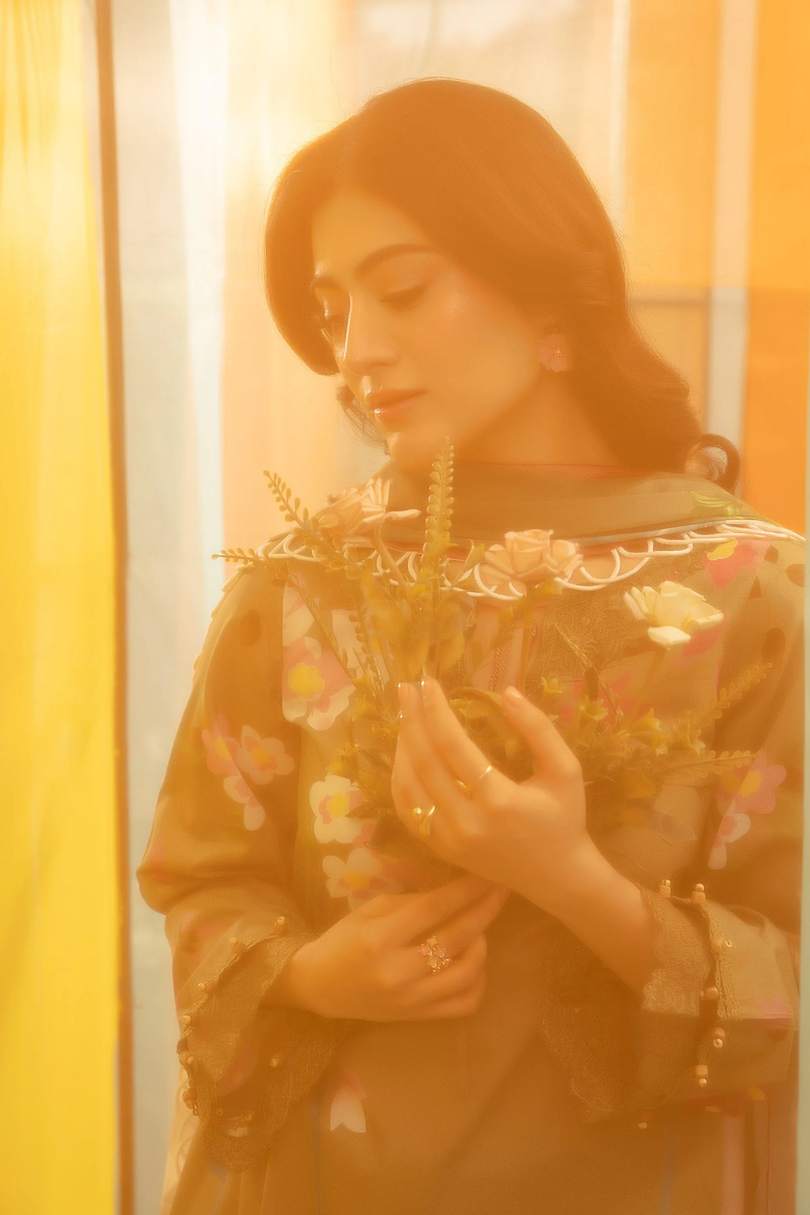 3 Pc Unstitched Embroidered Lawn Suit | MB-CUS25-707A - Image 4