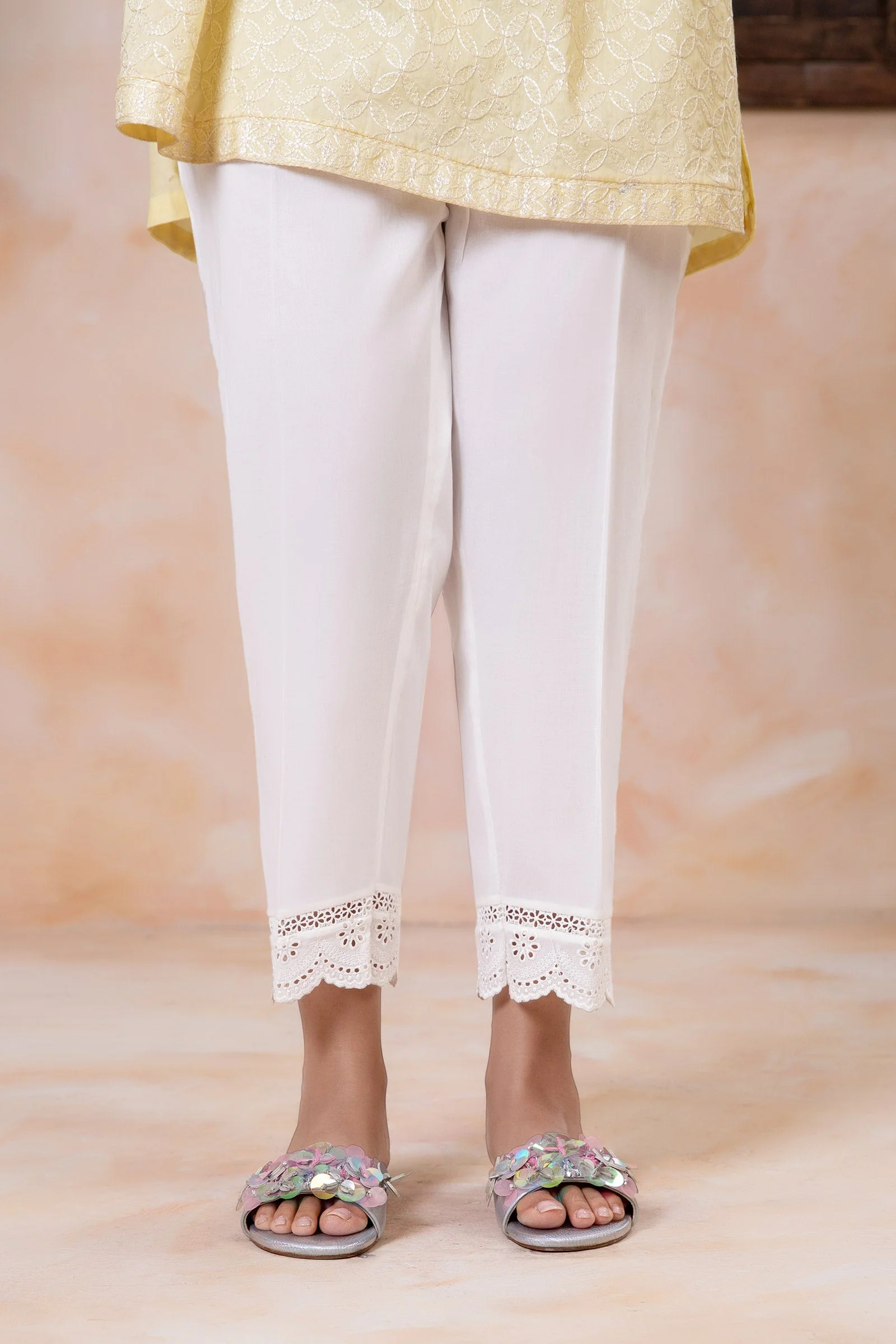 Cambric Straight Trousers - Image 2