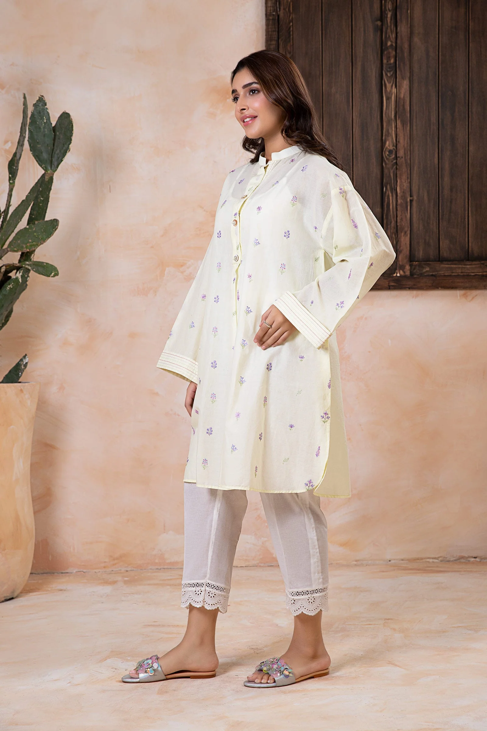 Embroidered Lawn Tunic - Image 4