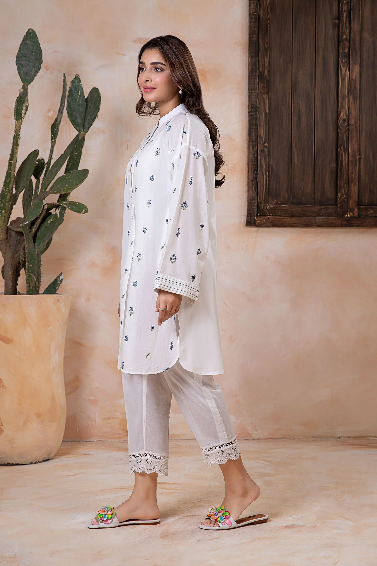 Embroidered Lawn Tunic - Image 5