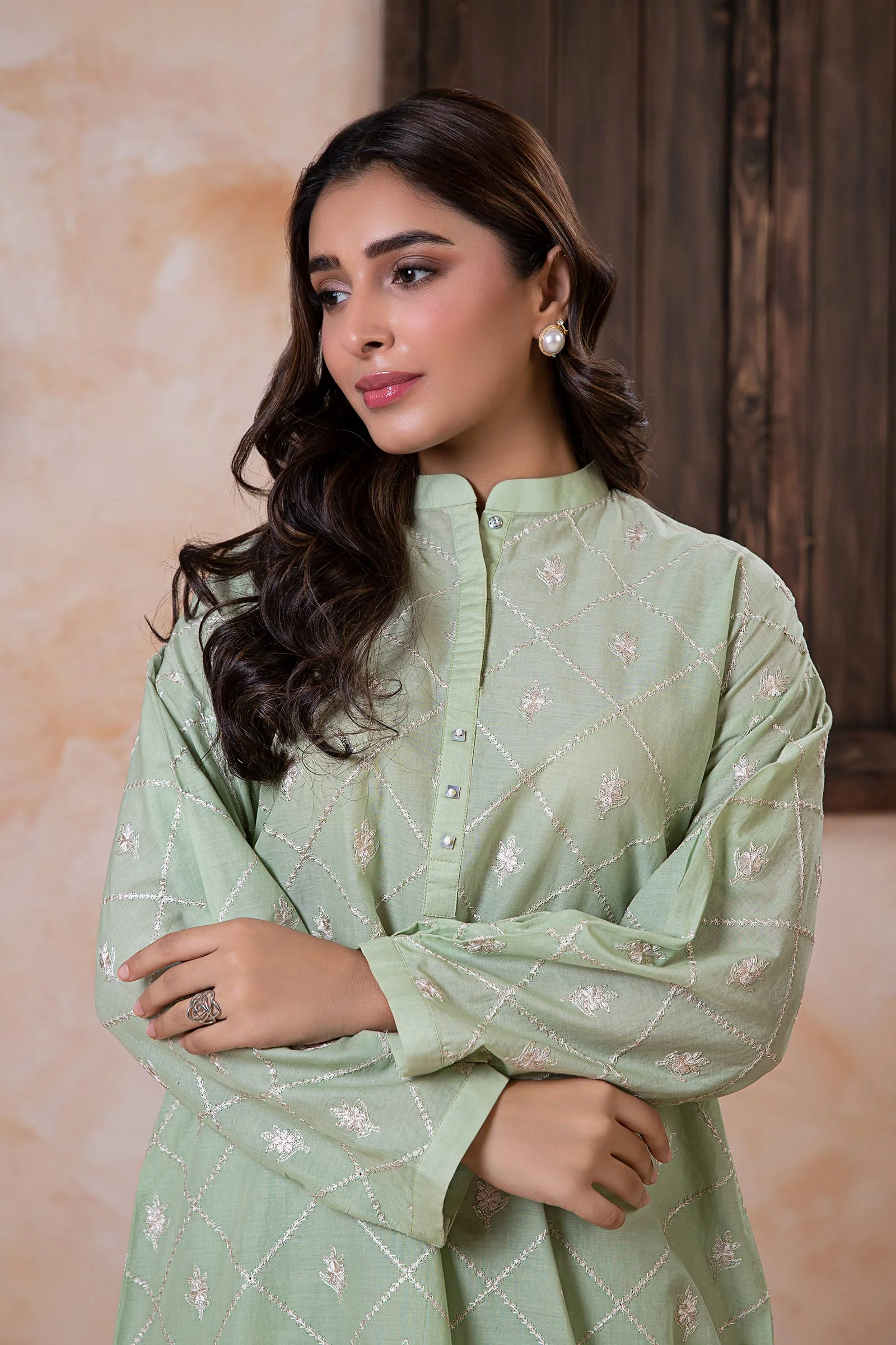 2 Piece Embroidered Lawn Suit - Image 2