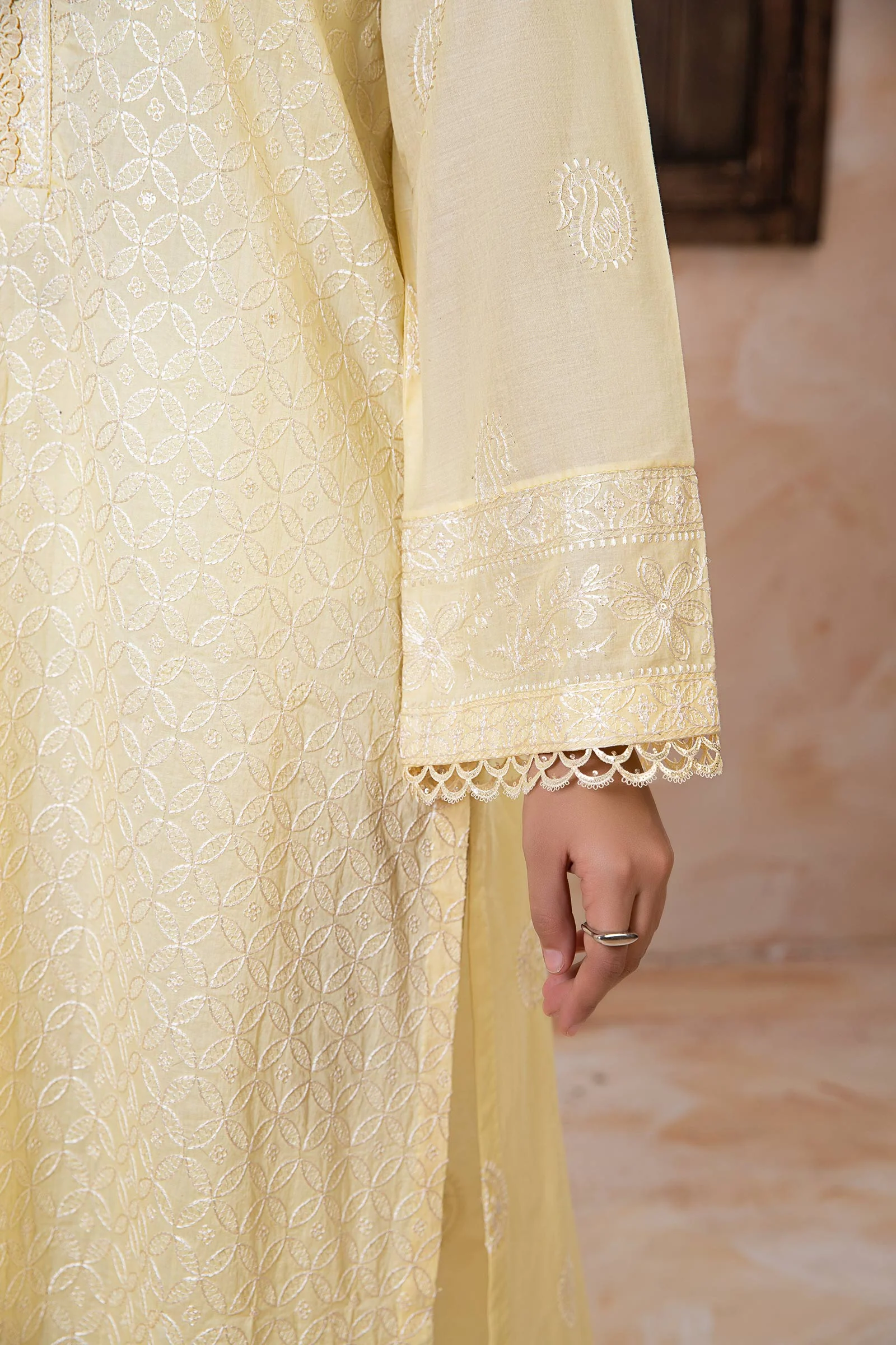 Embroidered Lawn Kurta - Image 8