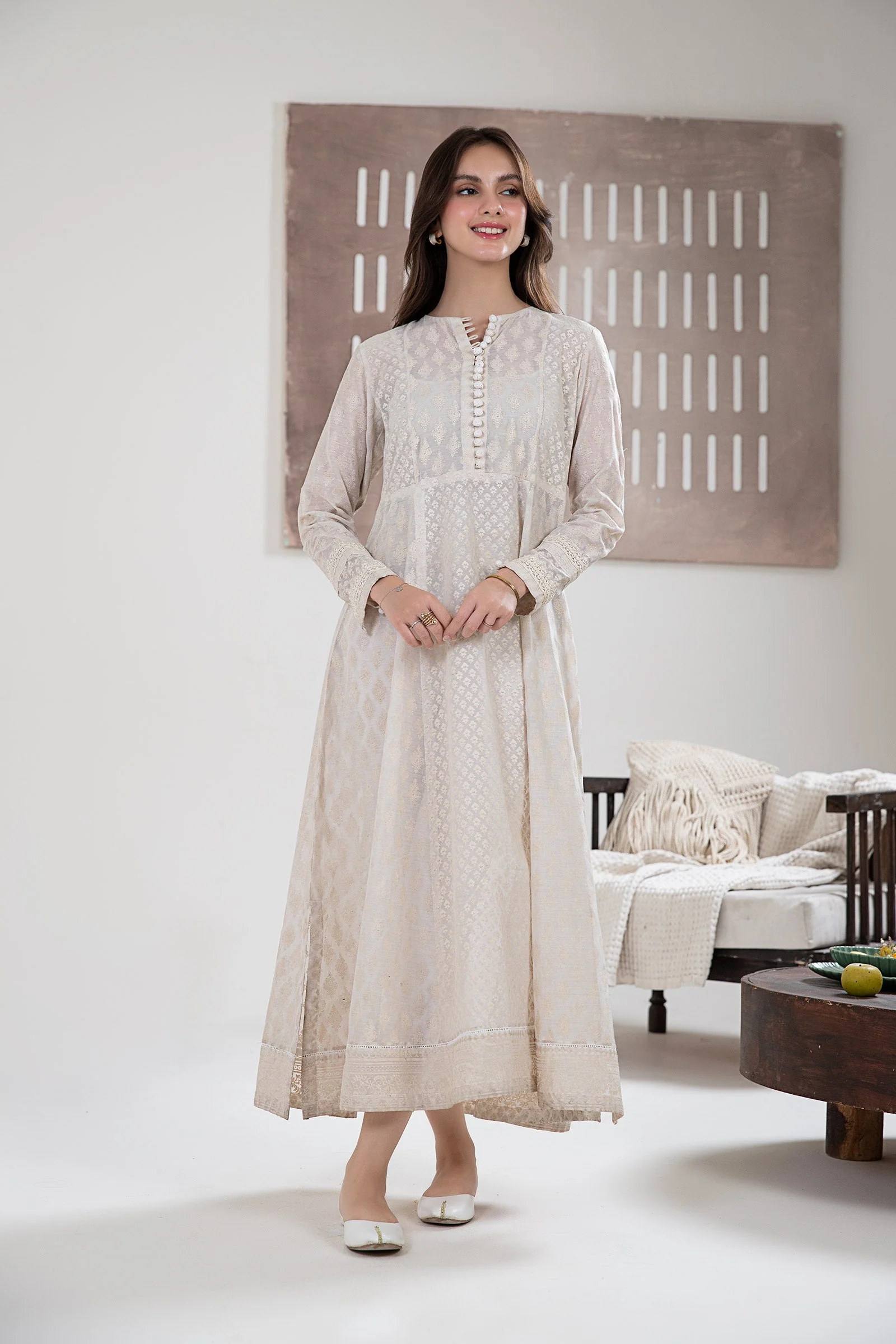 Printed Paper Cotton Frock