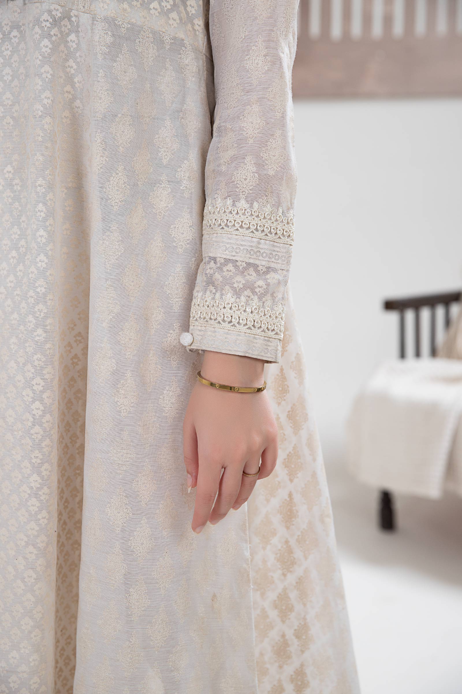 Printed Paper Cotton Frock - Image 3