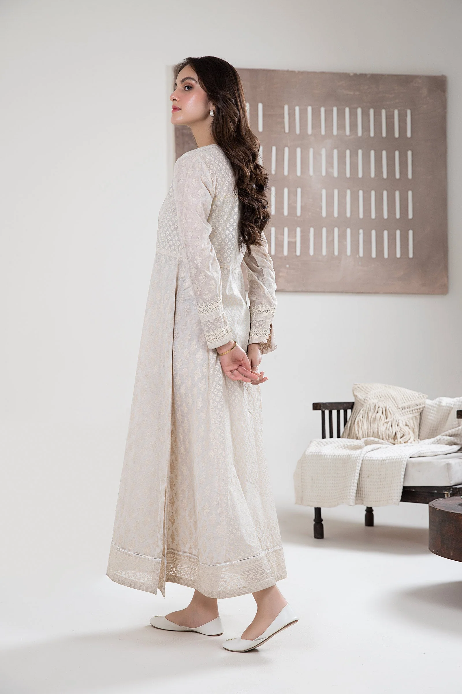 Printed Paper Cotton Frock - Image 5