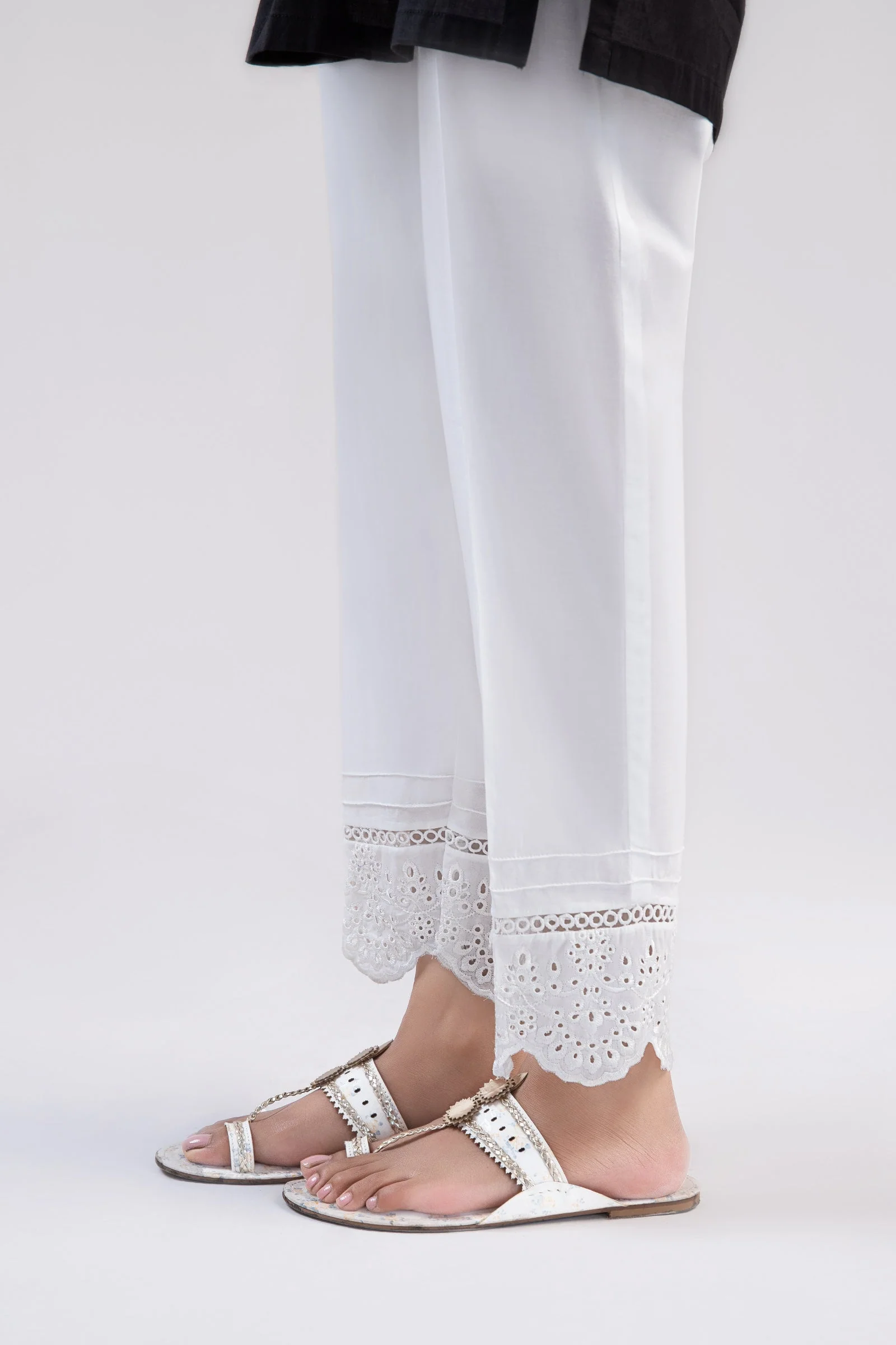 Cambric Straight Trousers - Image 2
