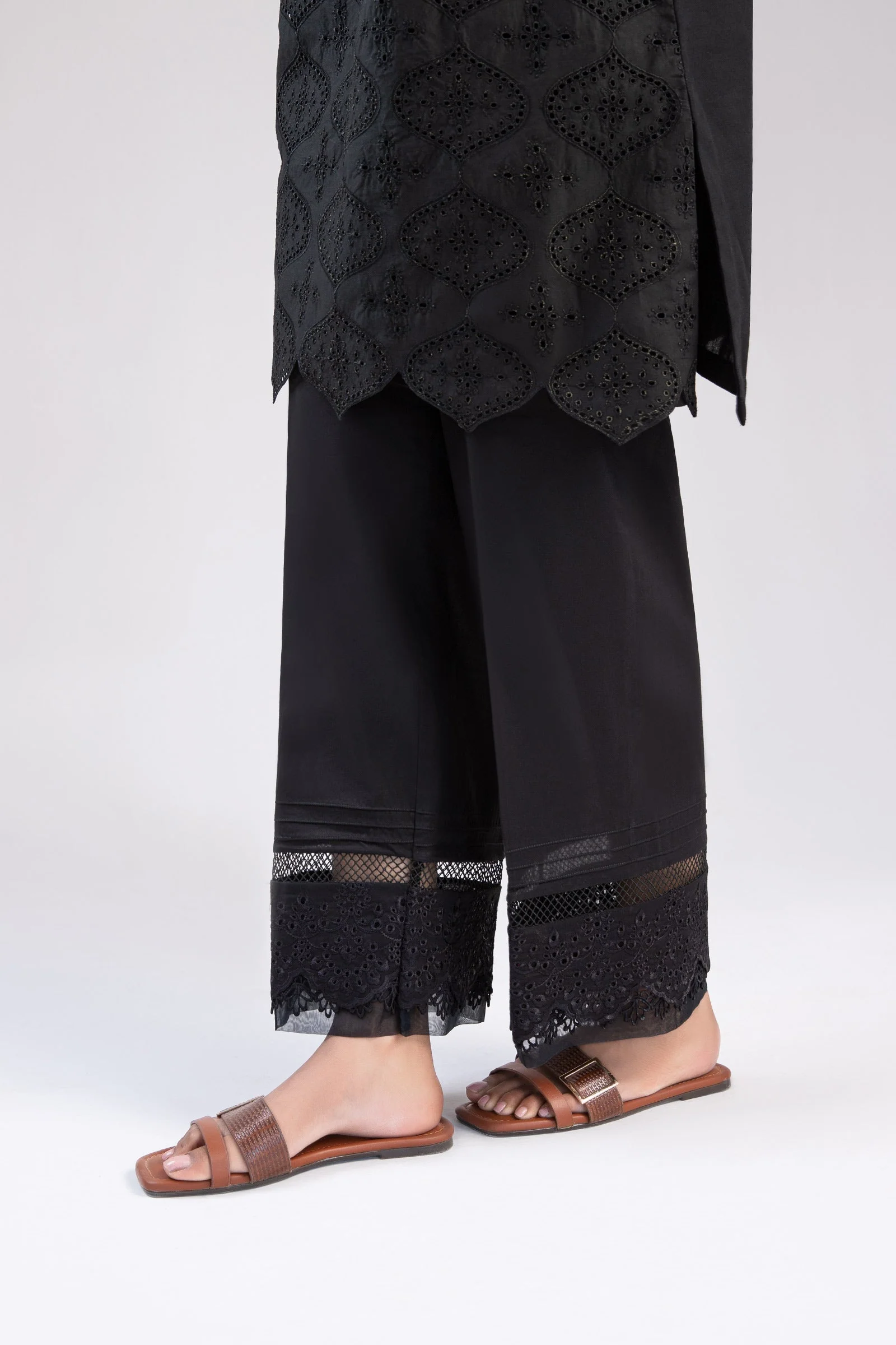 Cambric Straight Trousers