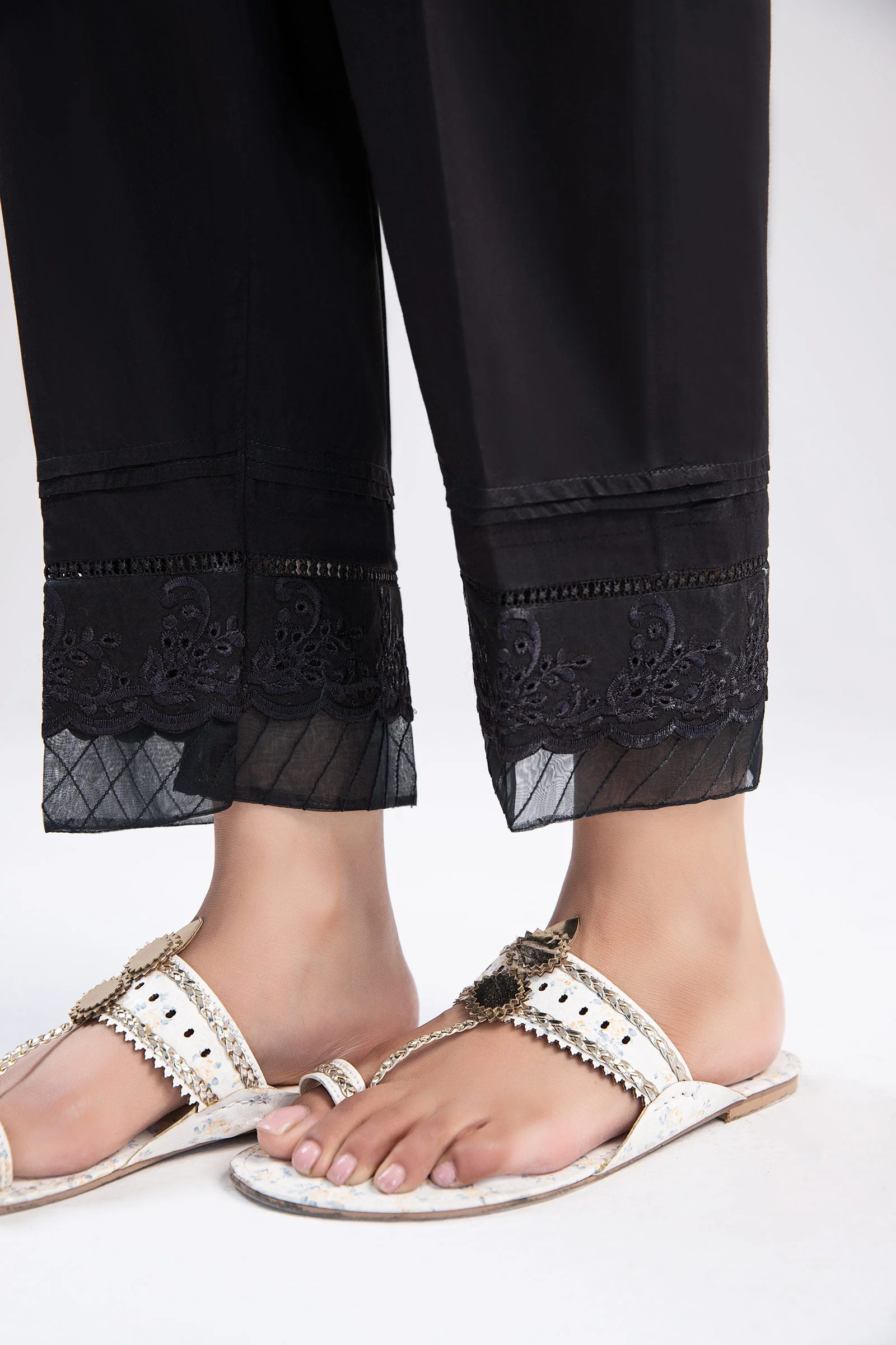Cambric Straight Trousers