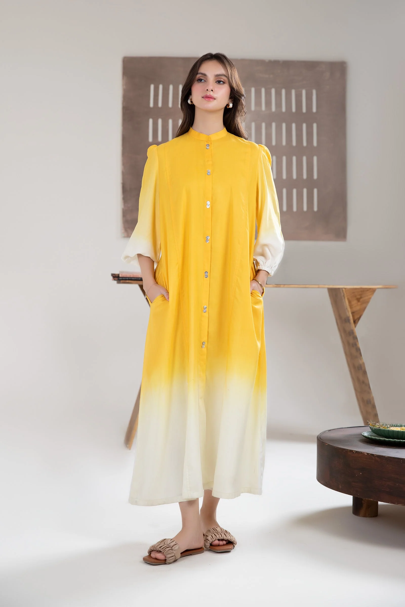 Embroidered Arabic Lawn Tunic