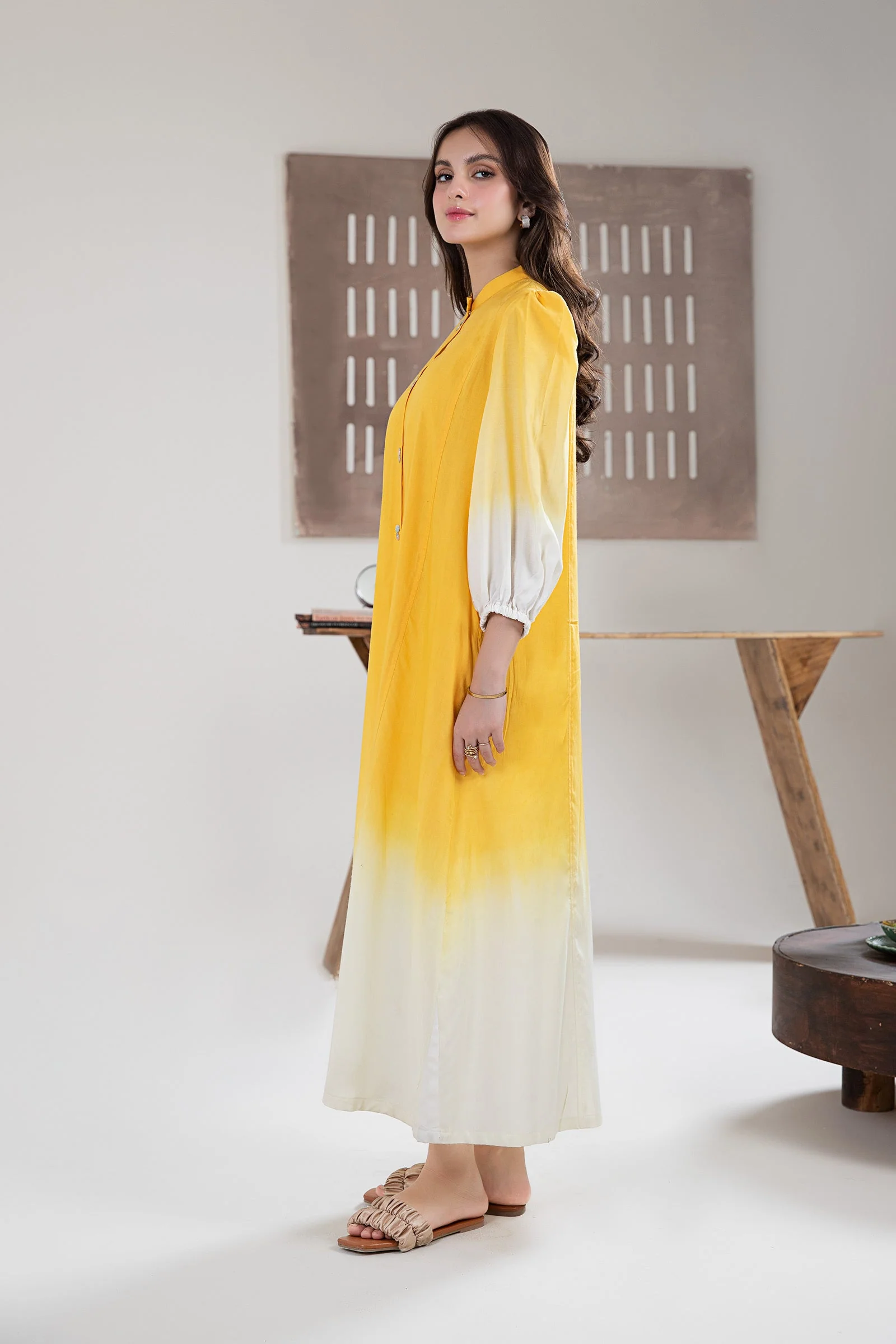 Embroidered Arabic Lawn Tunic - Image 4