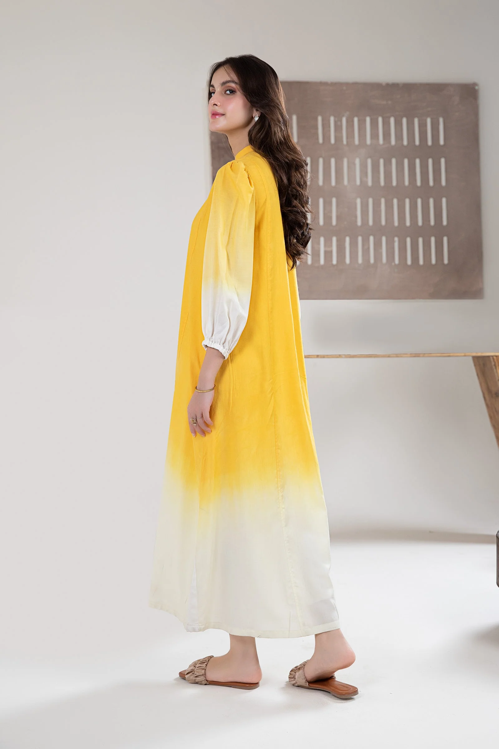 Embroidered Arabic Lawn Tunic - Image 5