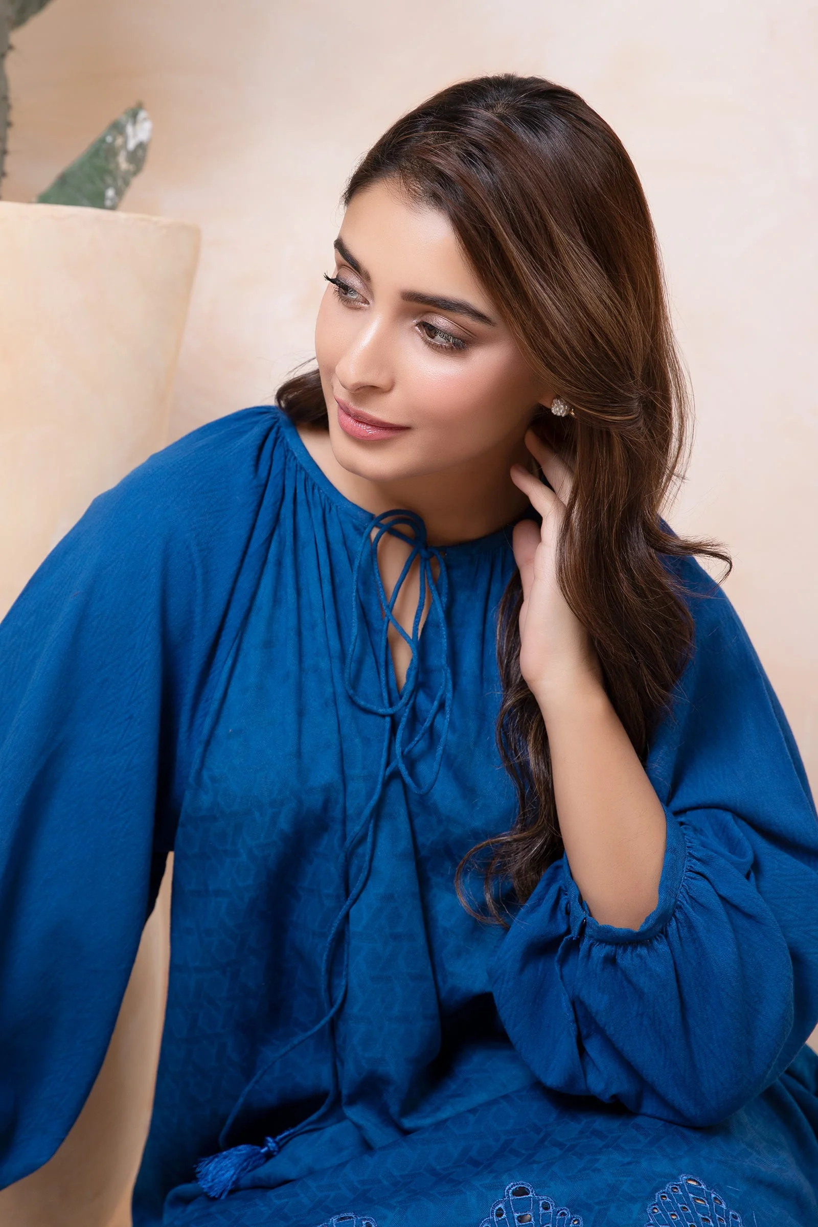 Embroidered Dobby Lawn Tunic - Image 3