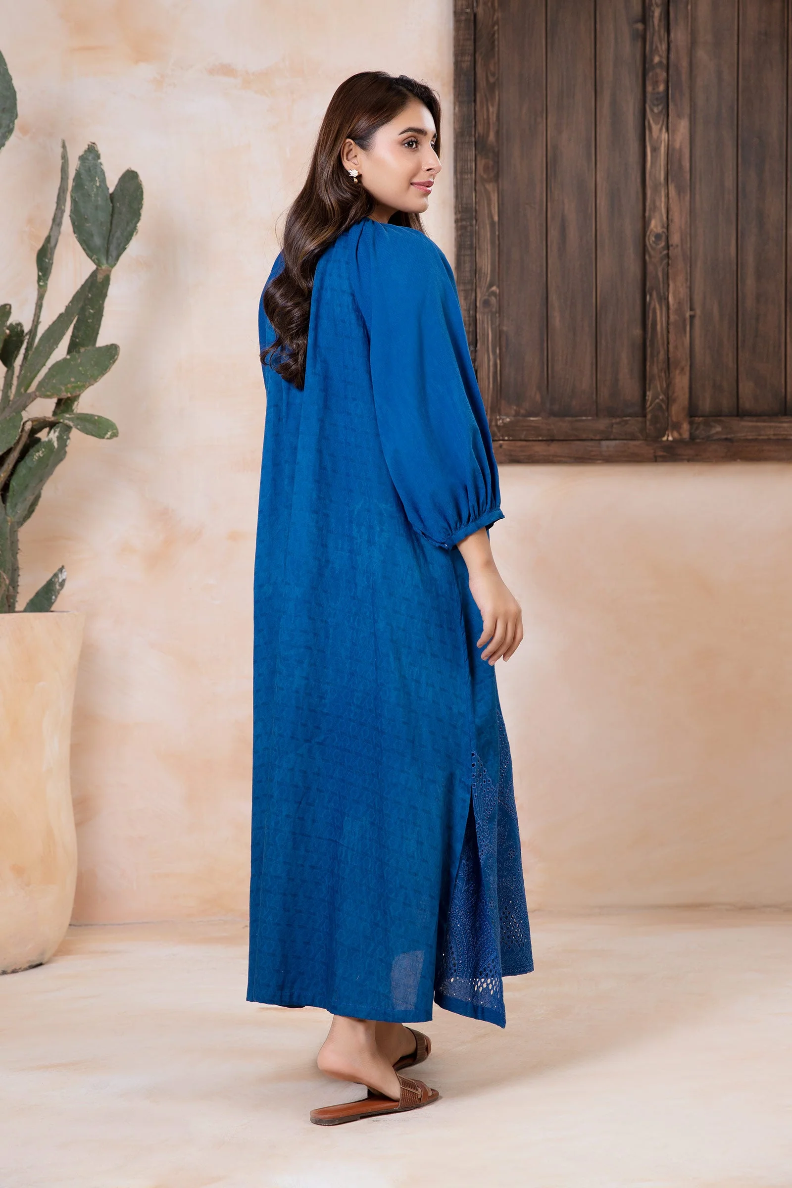 Embroidered Dobby Lawn Tunic - Image 7