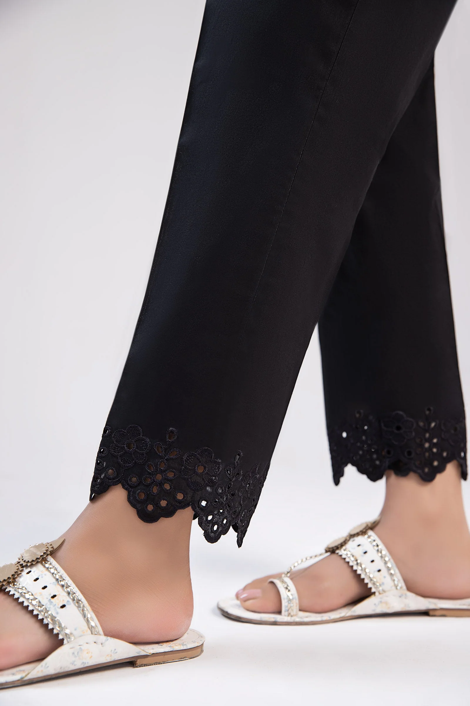 Cambric Wide Leg Trousers - Image 2