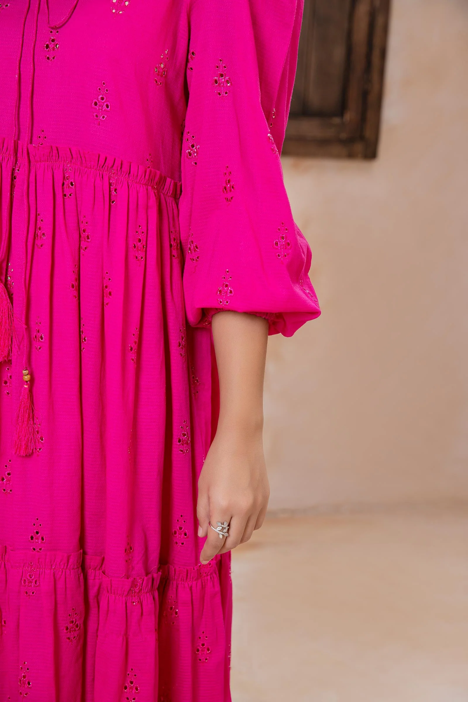 Embroidered Lawn Dress - Image 5