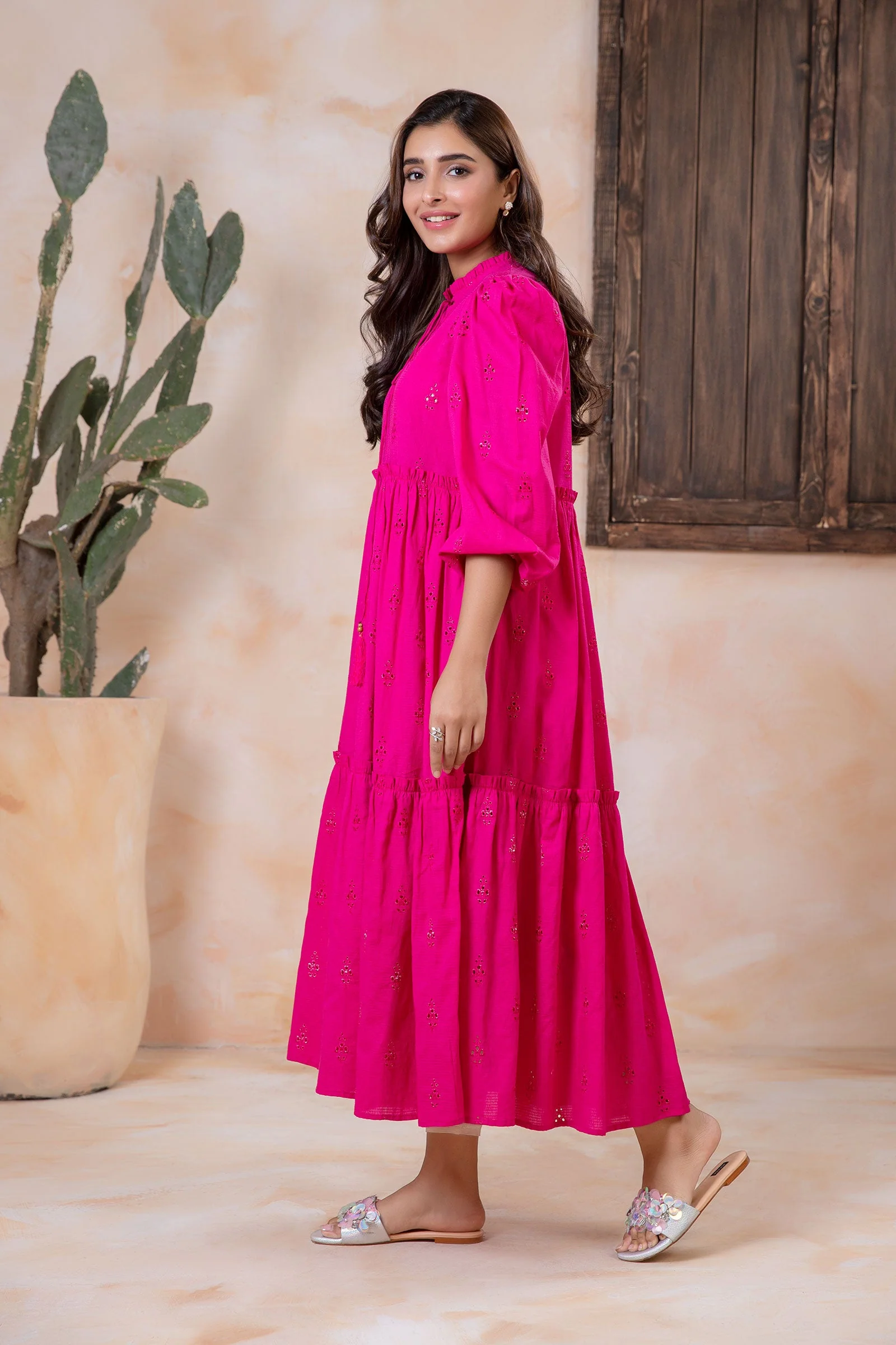 Embroidered Lawn Dress - Image 6