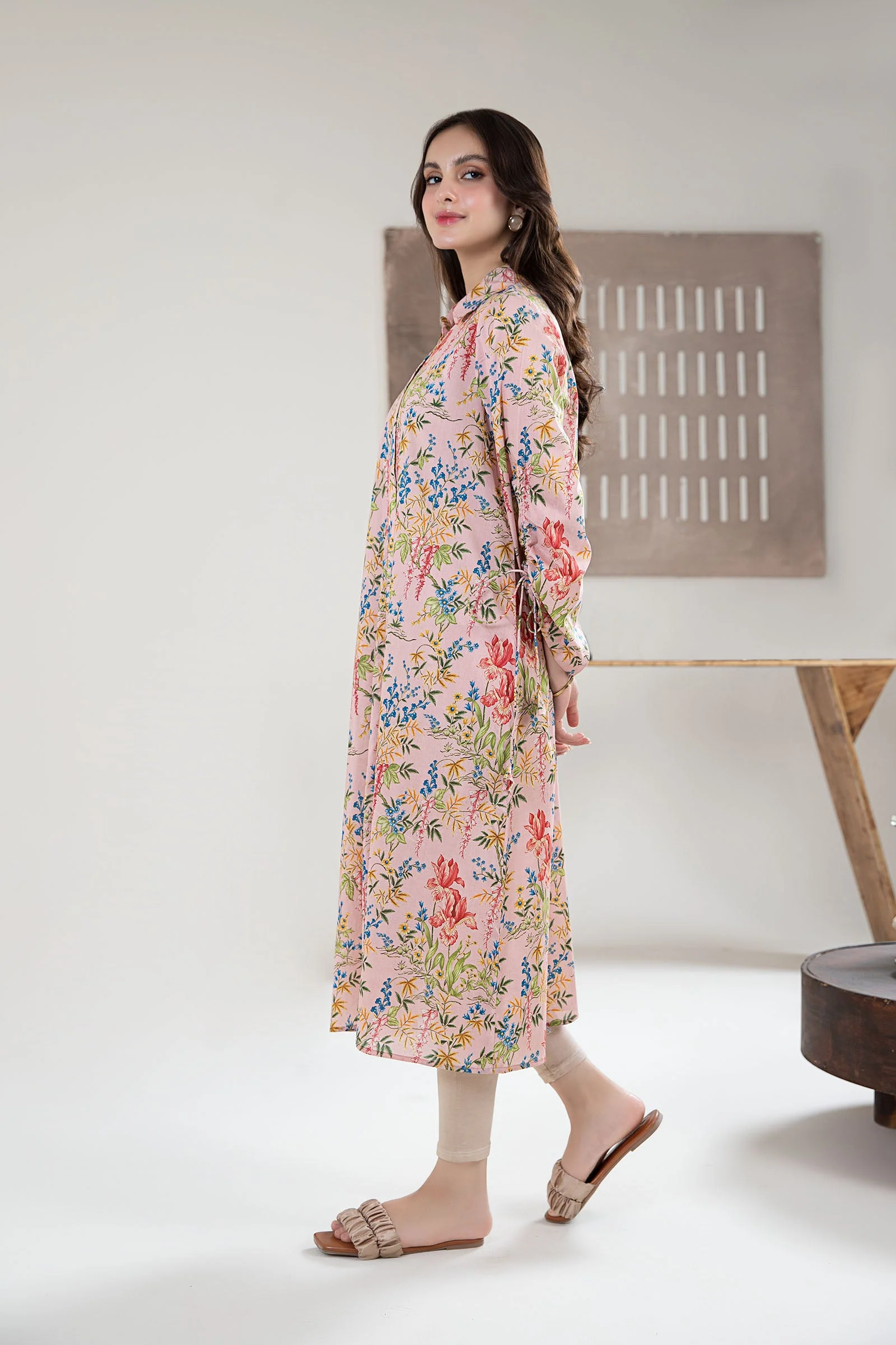 Printed Arabic Lawn Shirt - Image 4