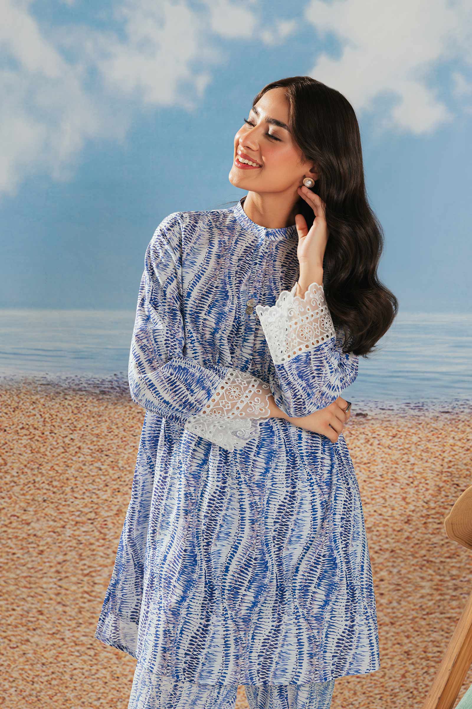 2 Piece Printed Cambric Suit - Image 4