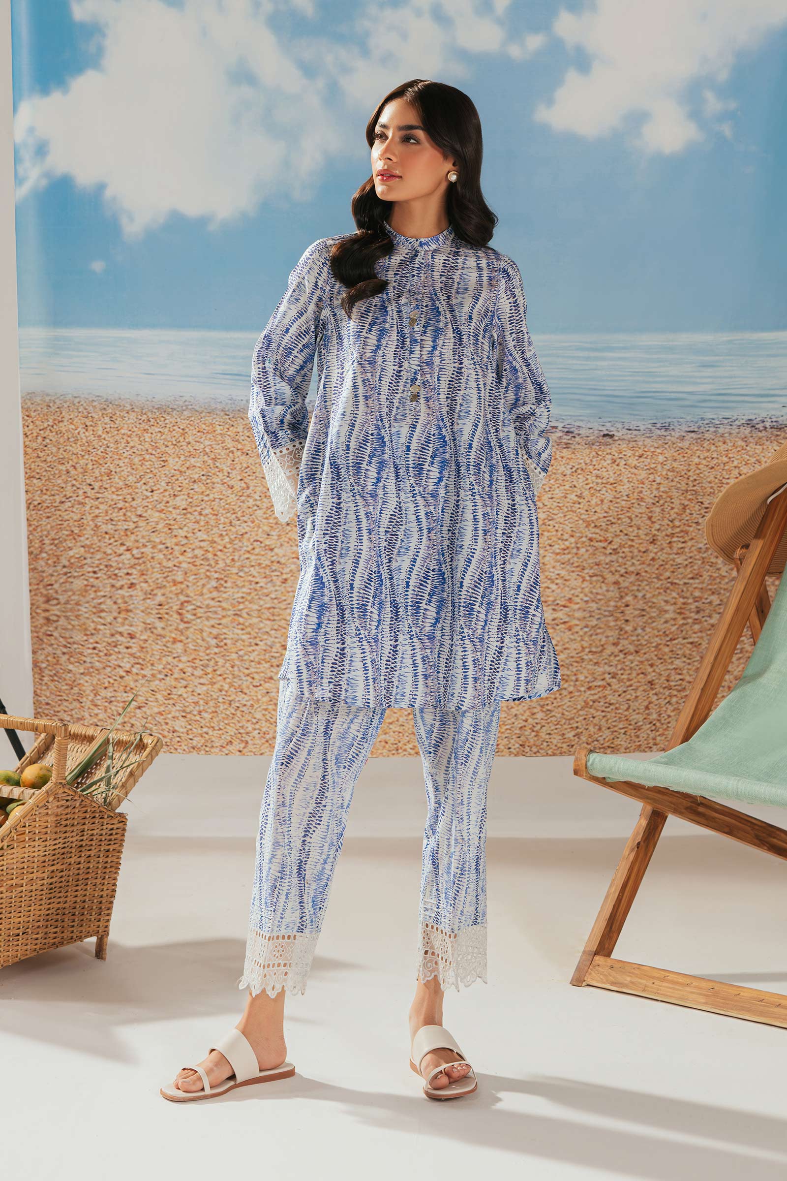 2 Piece Printed Cambric Suit - Image 5