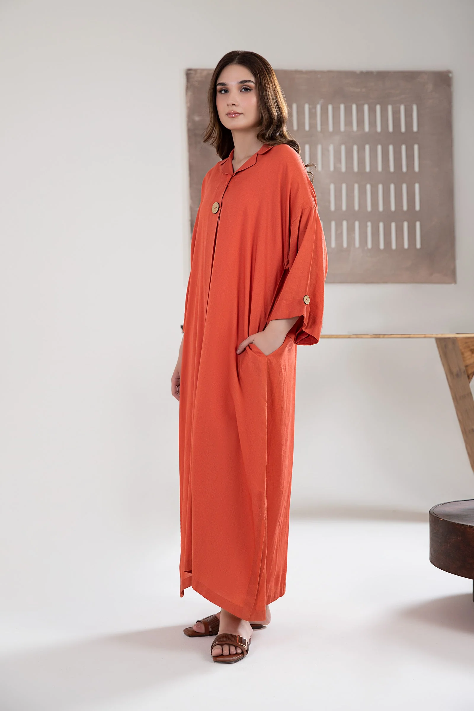 Solid Dobby Lawn Tunic - Image 4