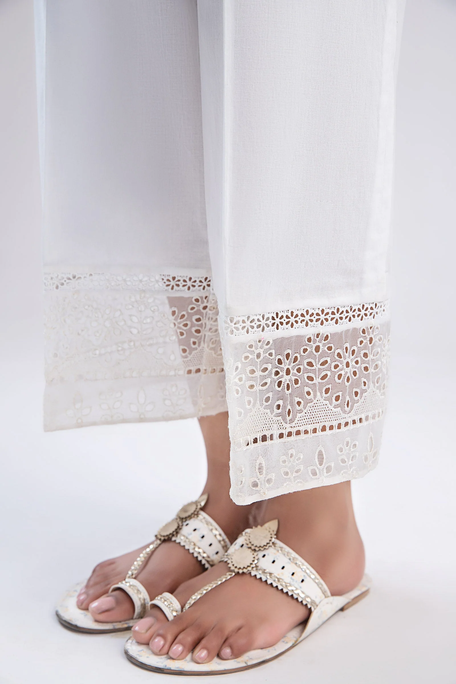 Cambric Wide Leg Trousers