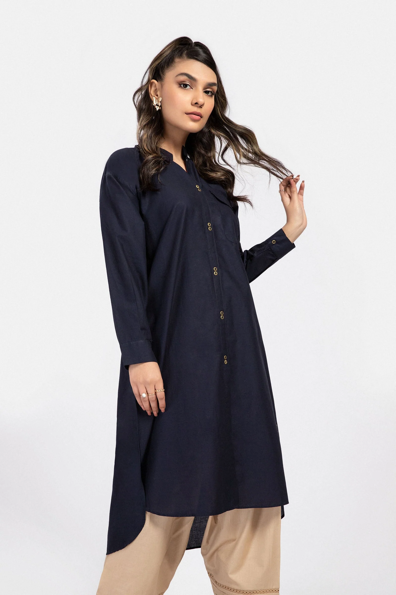 Shirt Navy Blue MB-EF23-11 - Image 2