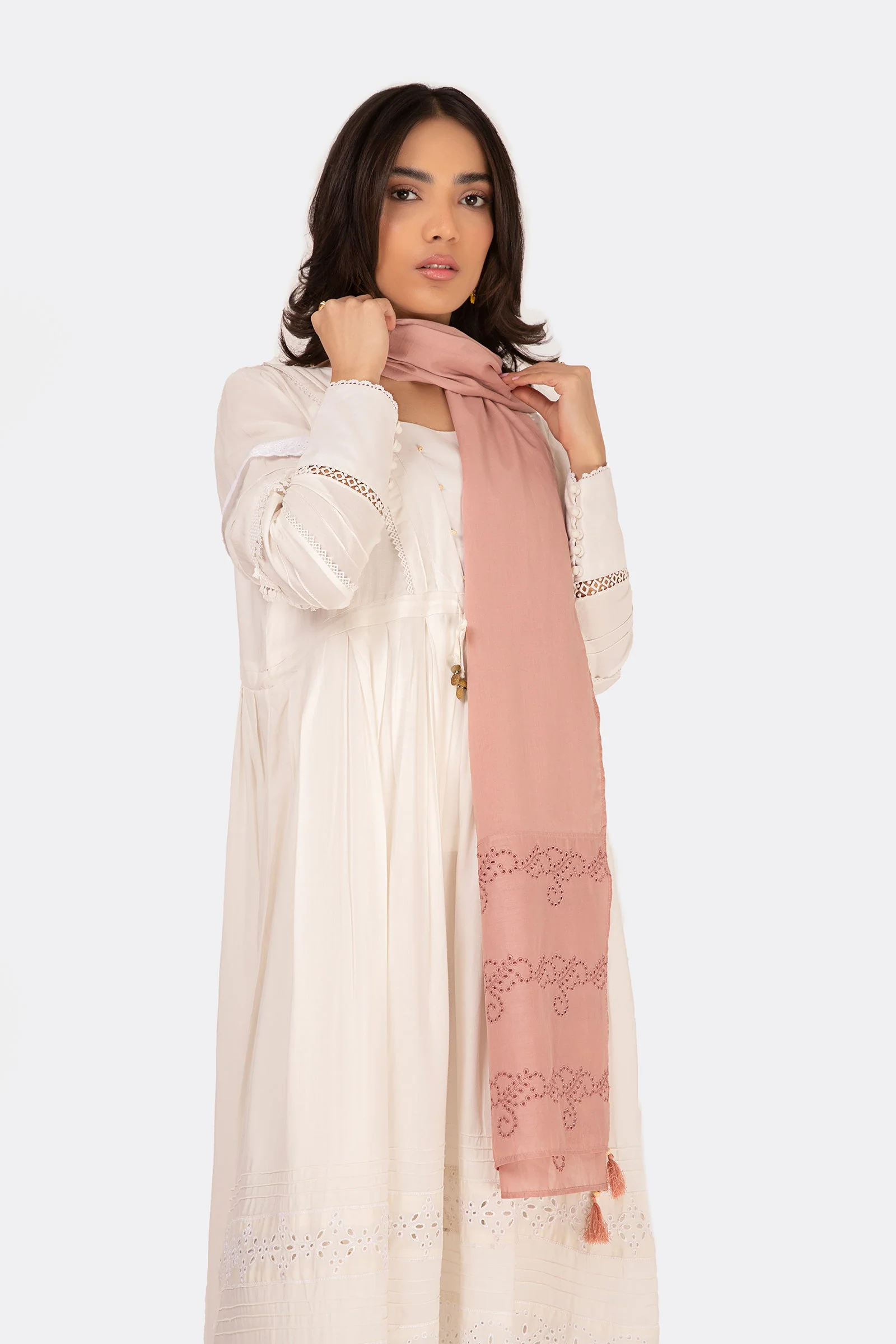 Scarf Tea Pink MB-EF23-124 - Image 2