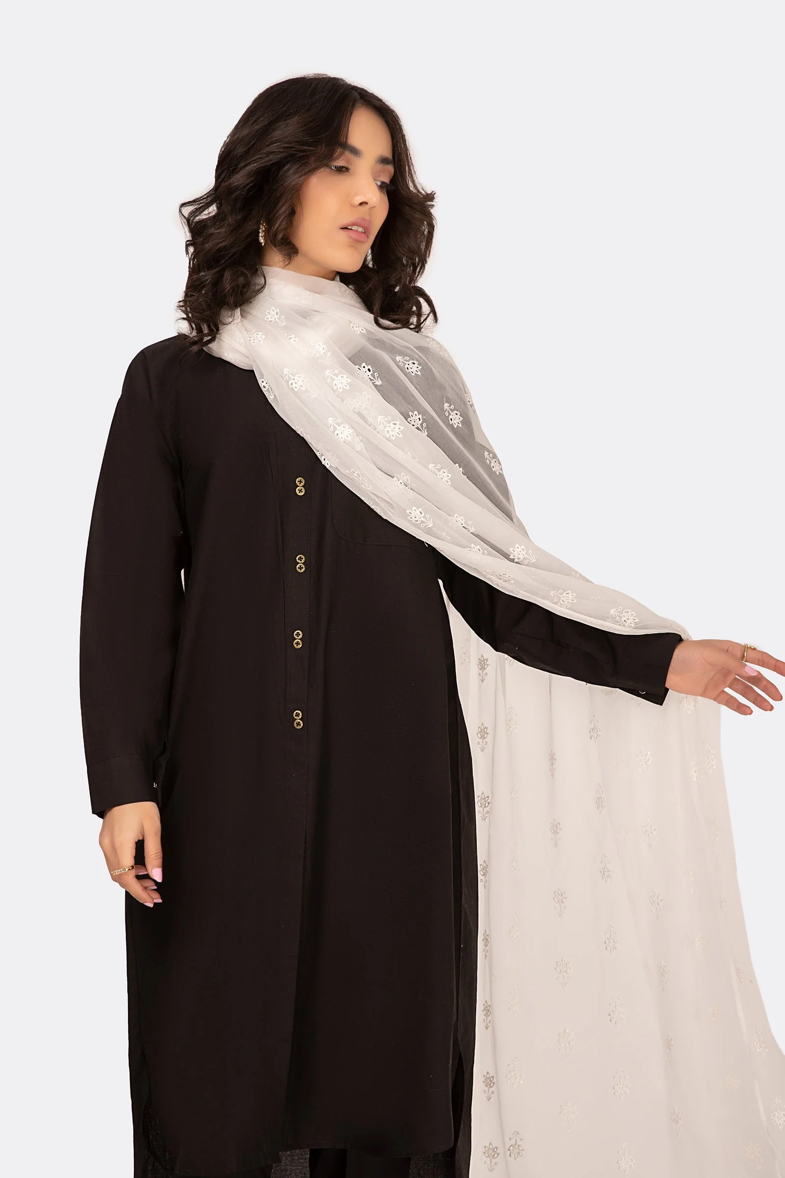 Scarf White MB-EF23-154 - Image 2